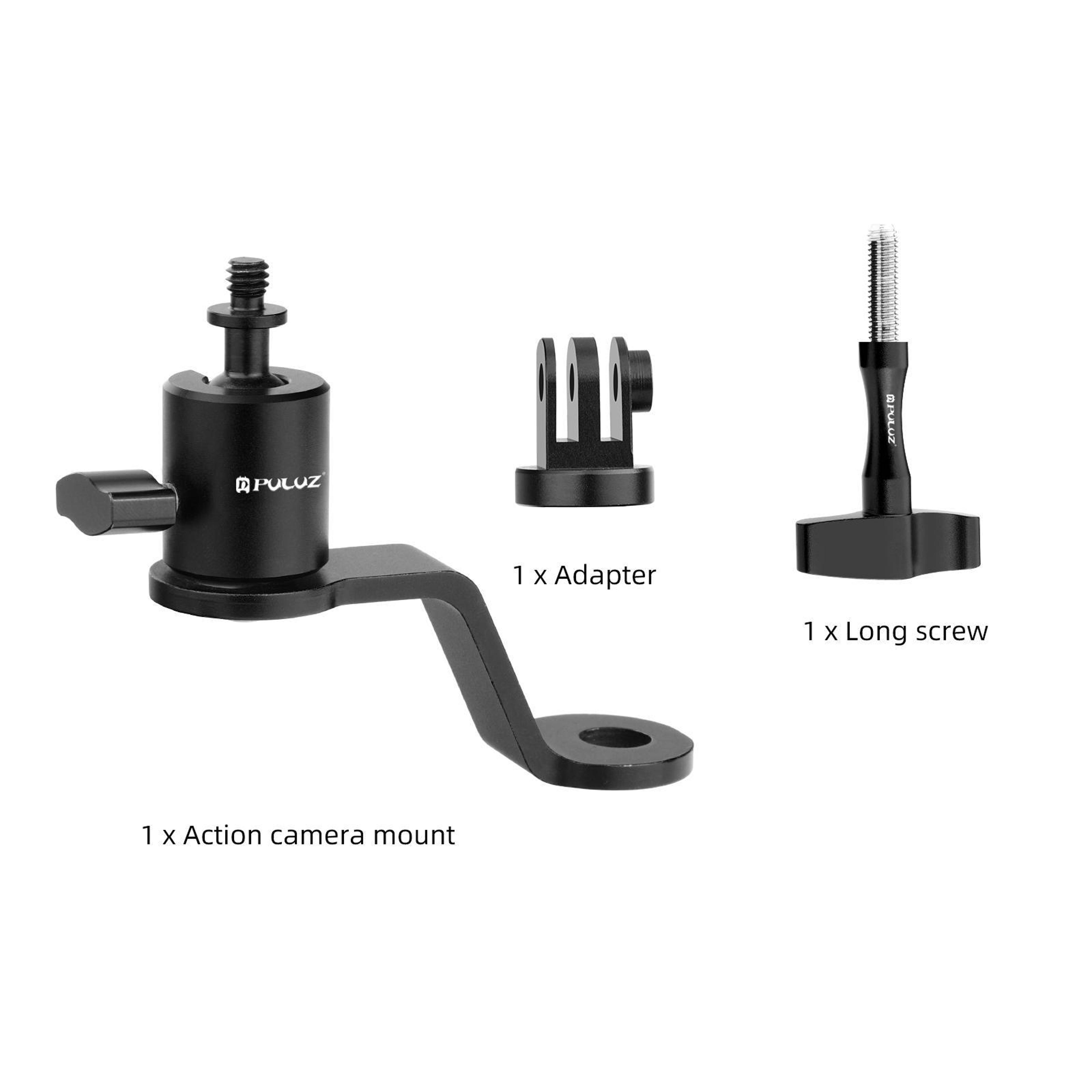 PULUZ Heavy Duty Motorcycle Camera Mount For GoPro Insta360  DJI Action Cameras 5