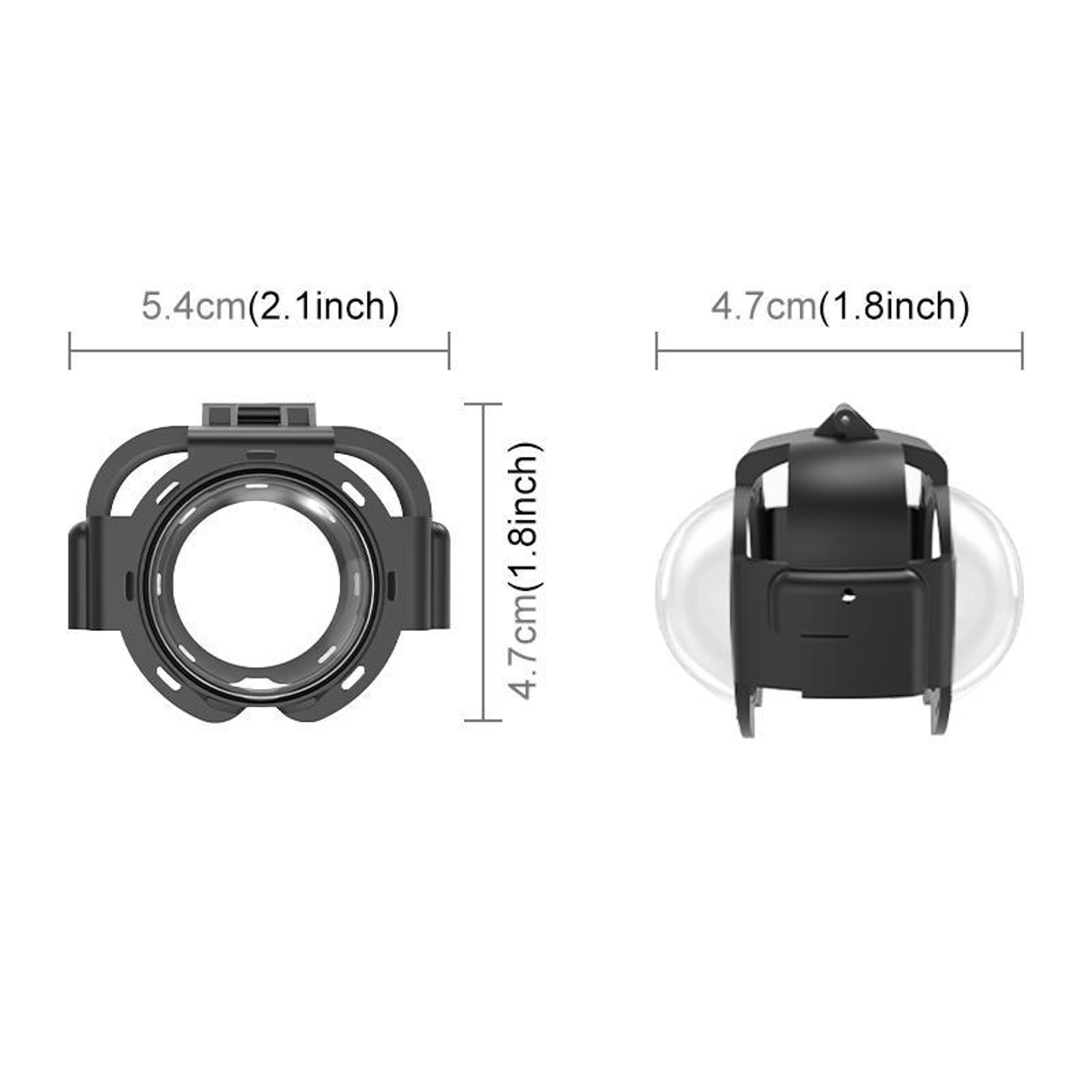 PULUZ Insta360 X5 Lens Protector With 9H Tempered Glass Snap On Guard 3