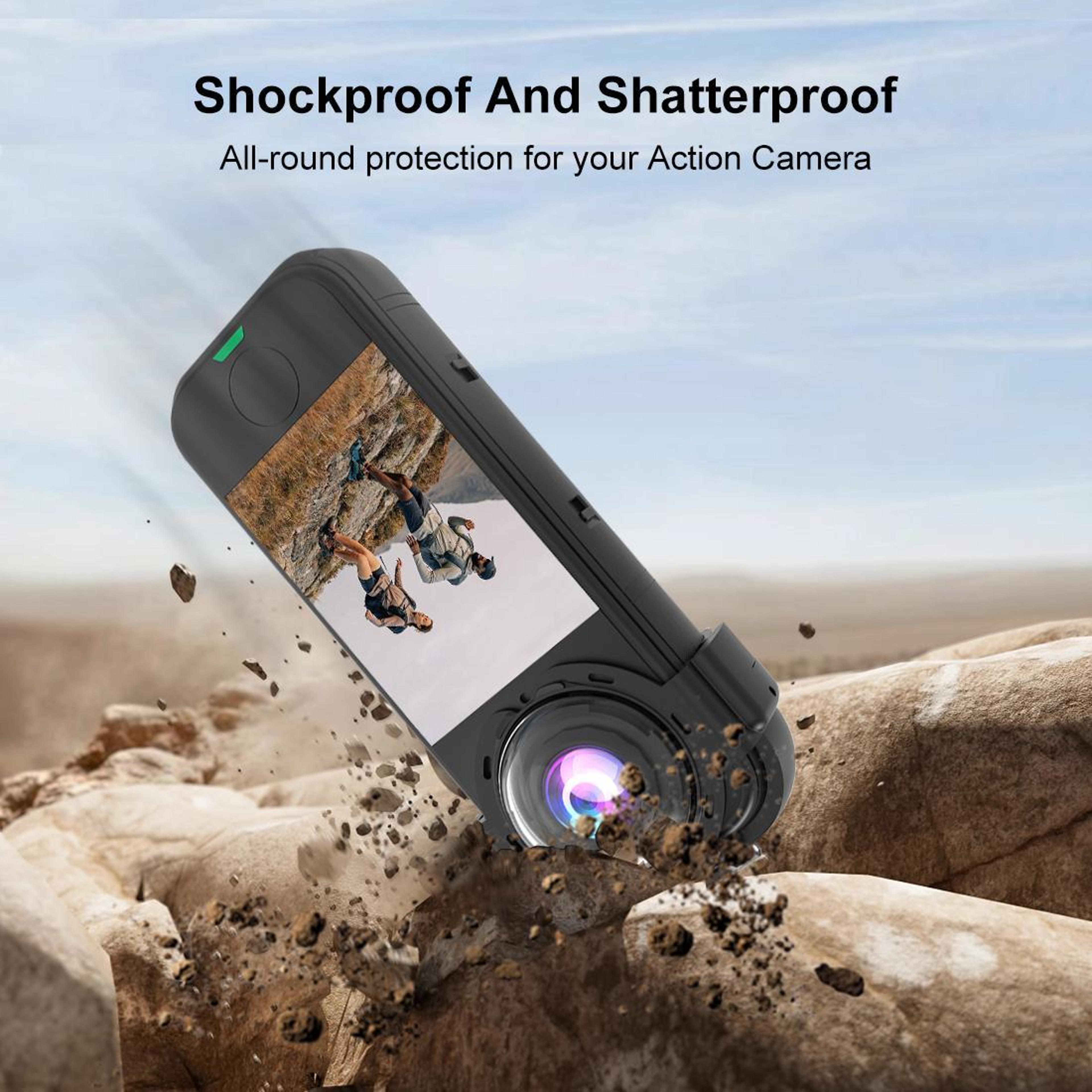 PULUZ Insta360 X5 Lens Protector With 9H Tempered Glass Snap On Guard 6