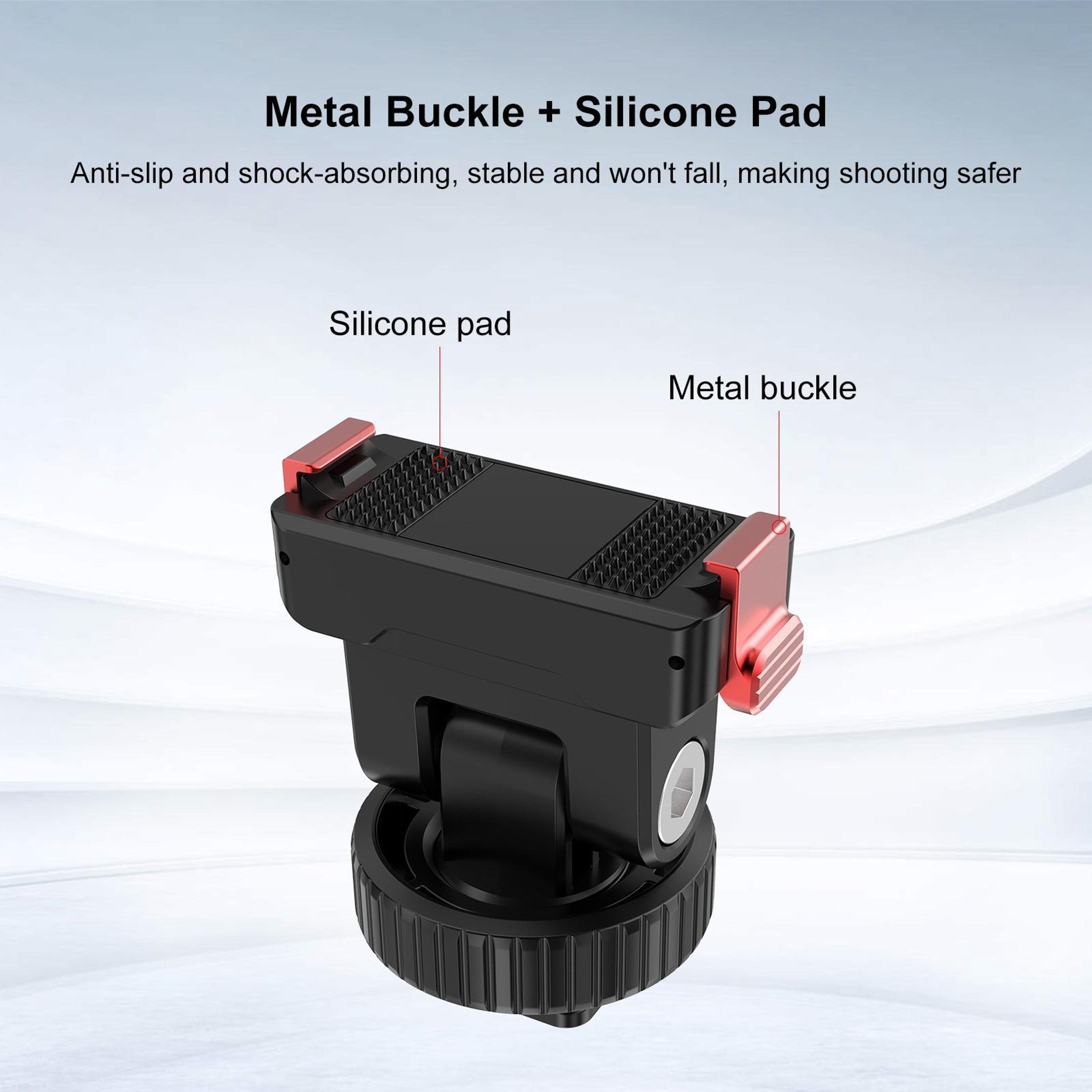 PULUZ Quick Release Camera Mount For DJI Osmo Action 6 With Magnetic Lock  Cold Shoe Adapter 2