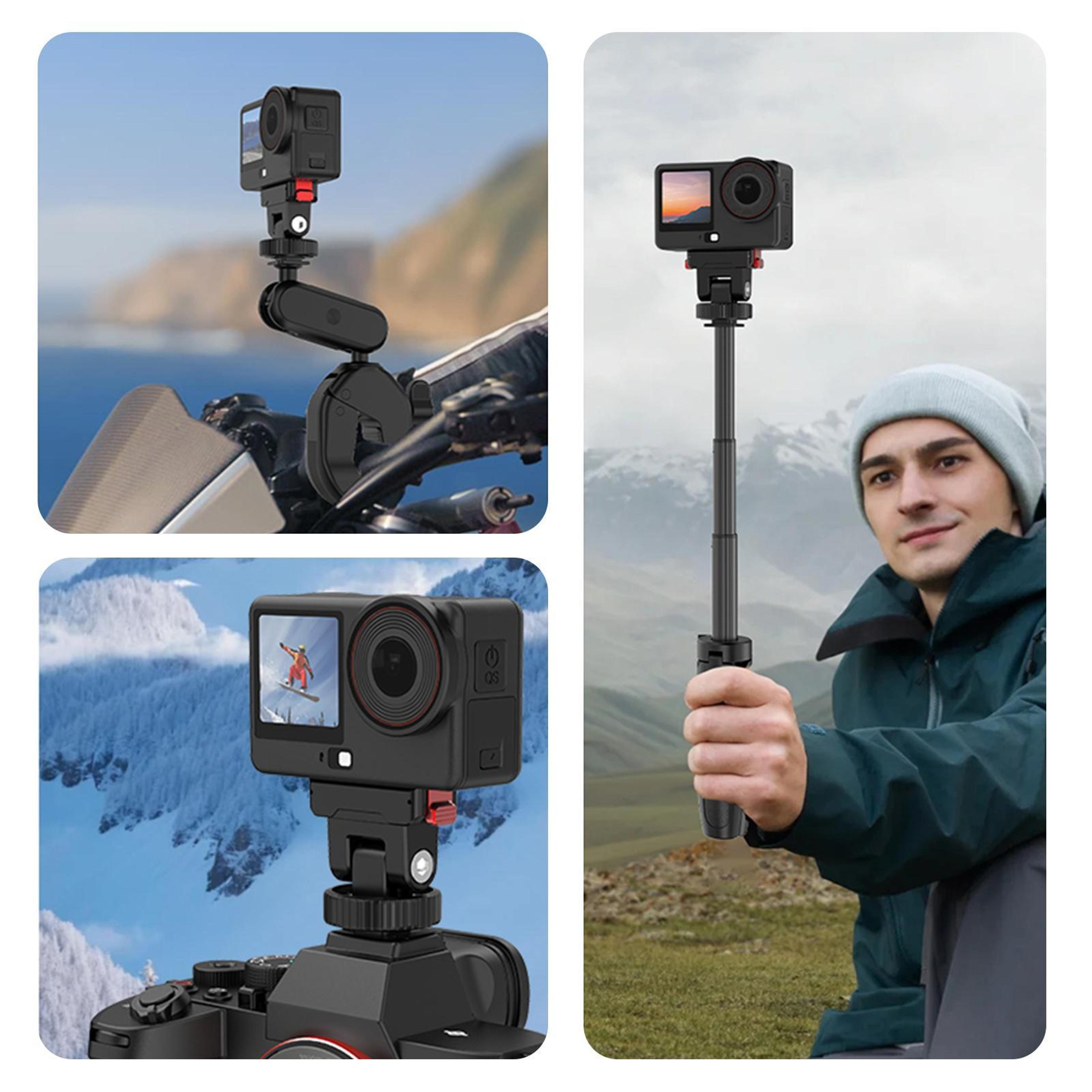 PULUZ Quick Release Camera Mount For DJI Osmo Action 6 With Magnetic Lock  Cold Shoe Adapter 8