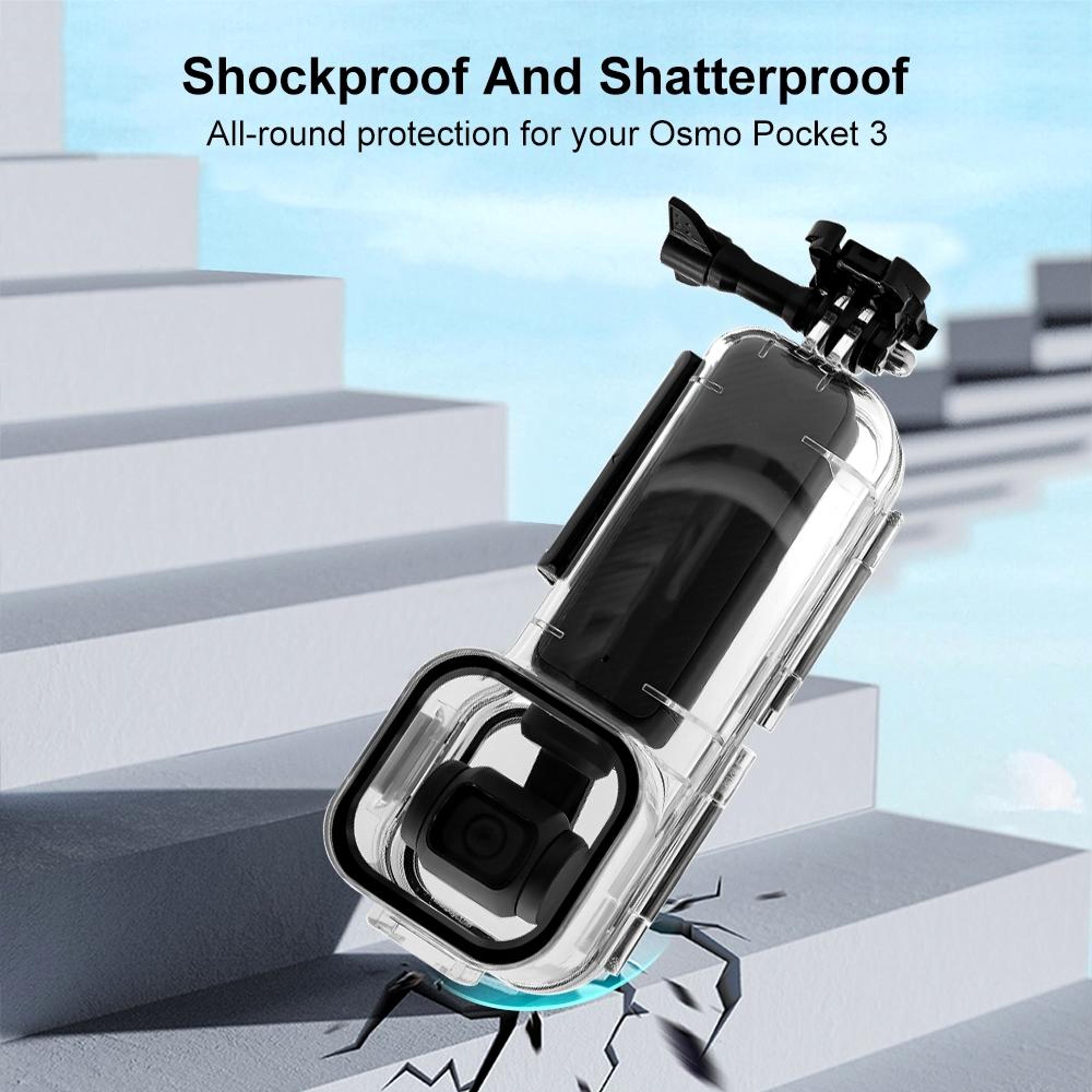 DJI Action 6 70M Waterproof Dive Housing Case With Optical Glass Lens Protection 7