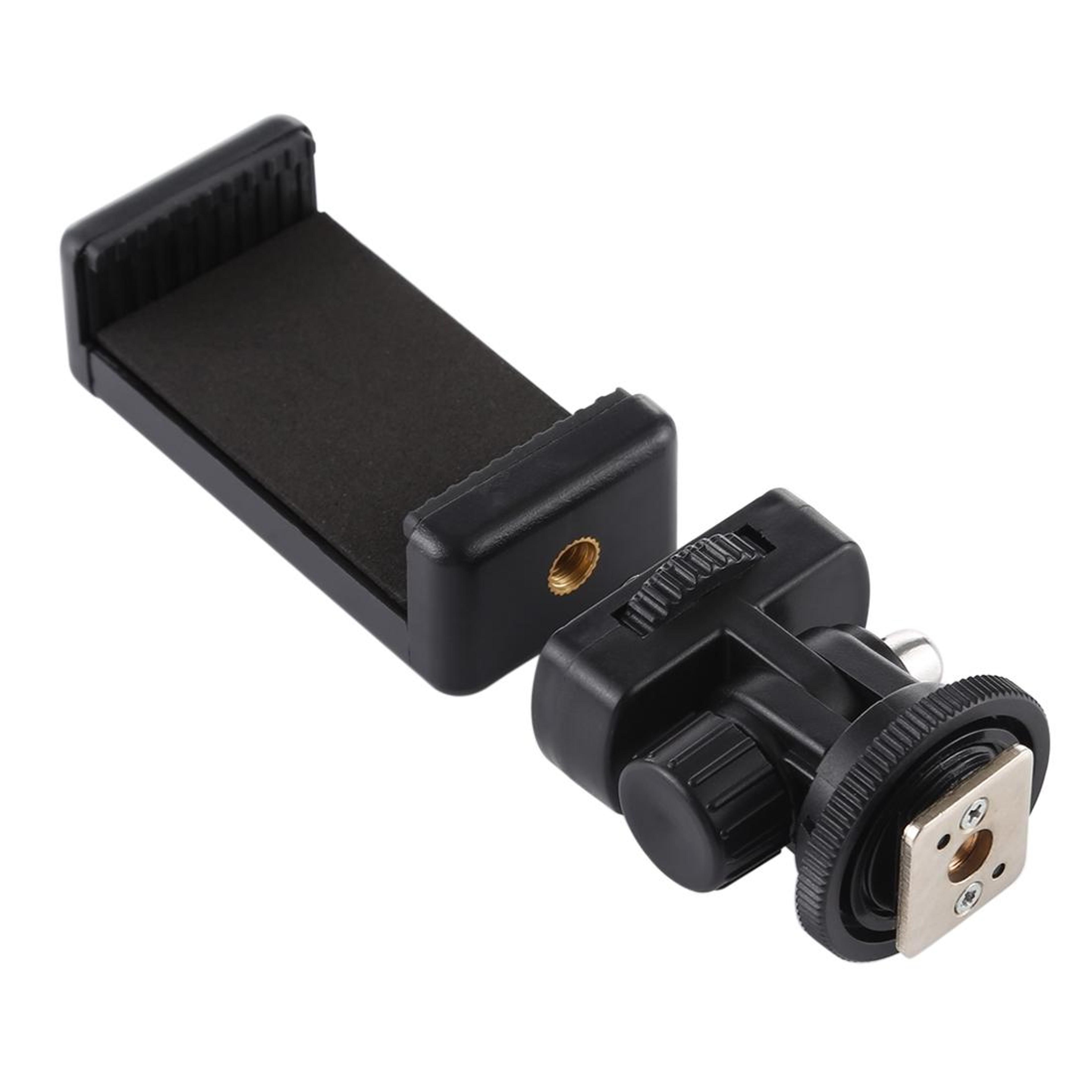 PULUZ Universal Cold Shoe Adapter  Tripod Mount Adapter With Adjustable Phone Clamp 1