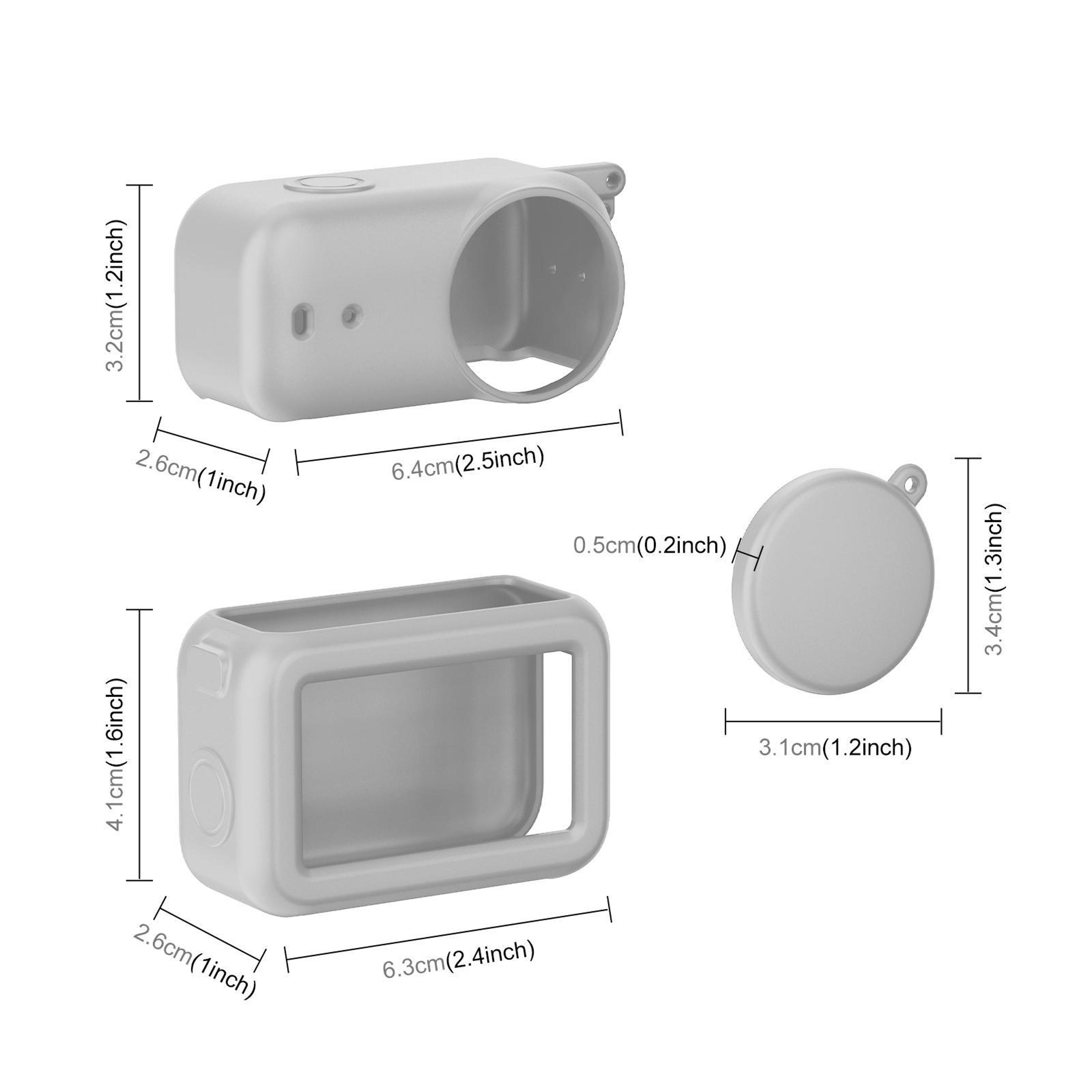 PULUZ 3 In 1 Silicone Protective Cover Set For DJI Osmo Nano Camera Lens  Transmission Module 1