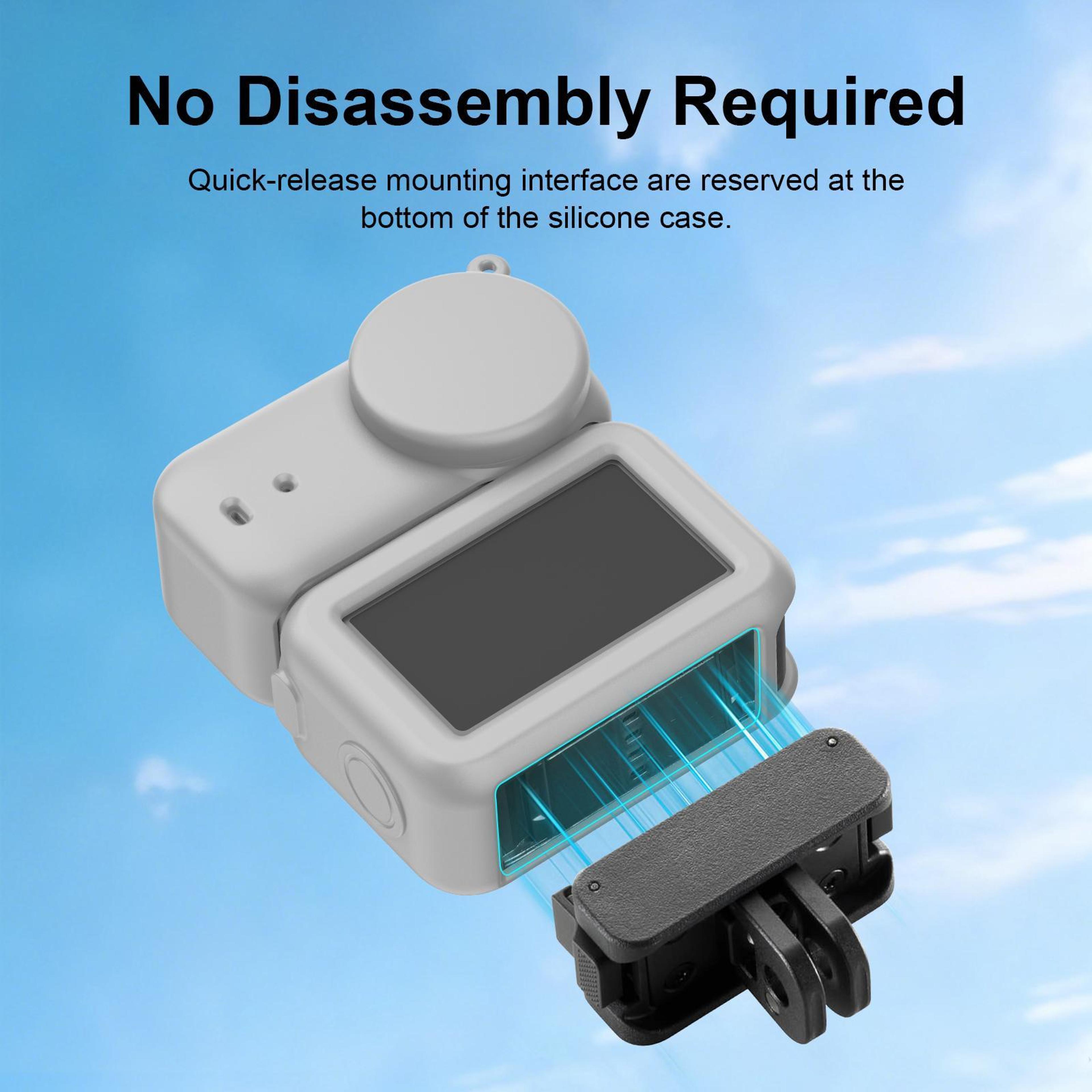 PULUZ 3 In 1 Silicone Protective Cover Set For DJI Osmo Nano Camera Lens  Transmission Module 4