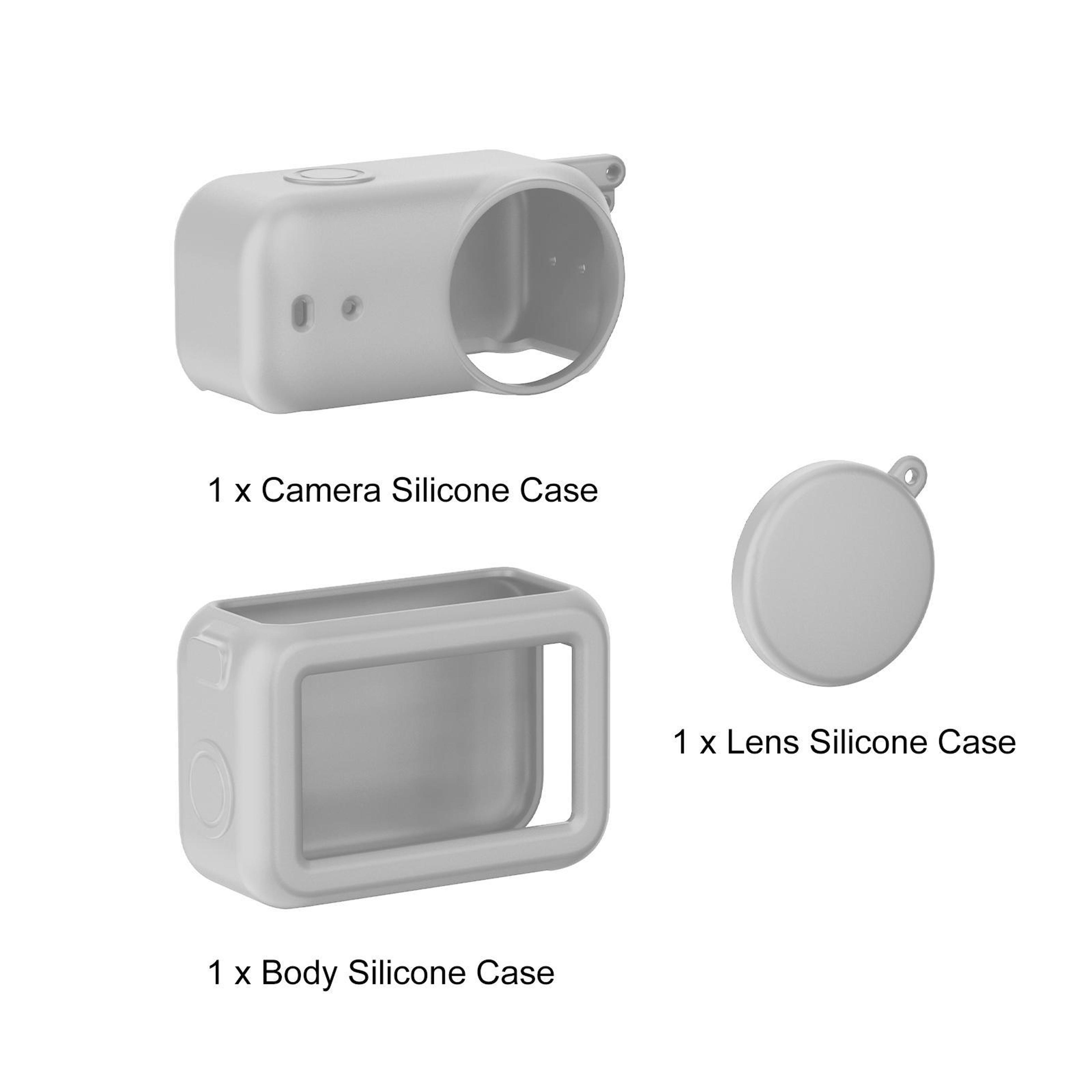 PULUZ 3 In 1 Silicone Protective Cover Set For DJI Osmo Nano Camera Lens  Transmission Module 7