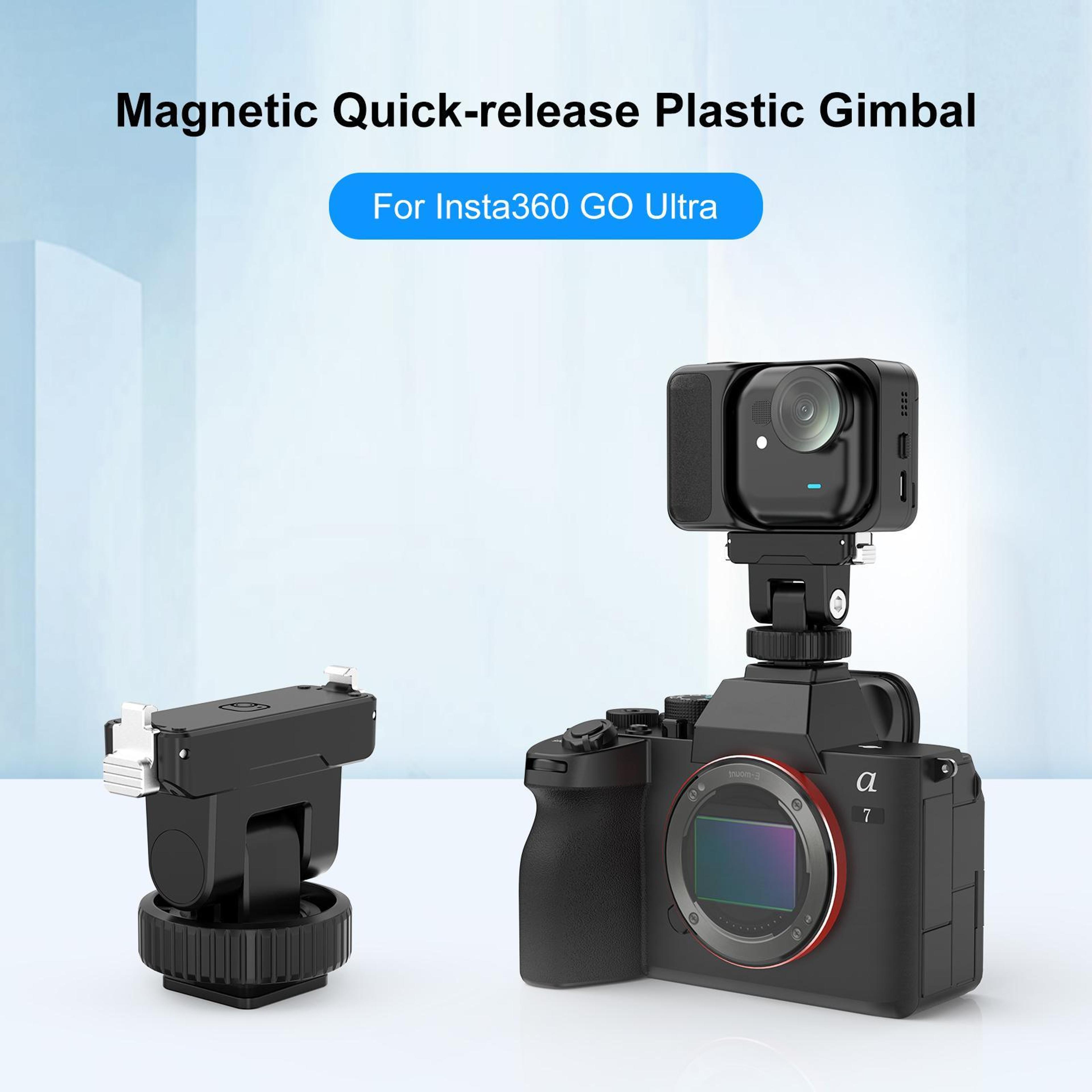 PULUZ Magnetic Quick Release Mount For Insta360 GO Ultra With Adjustable Gimbal Base  Accessory Exp 1
