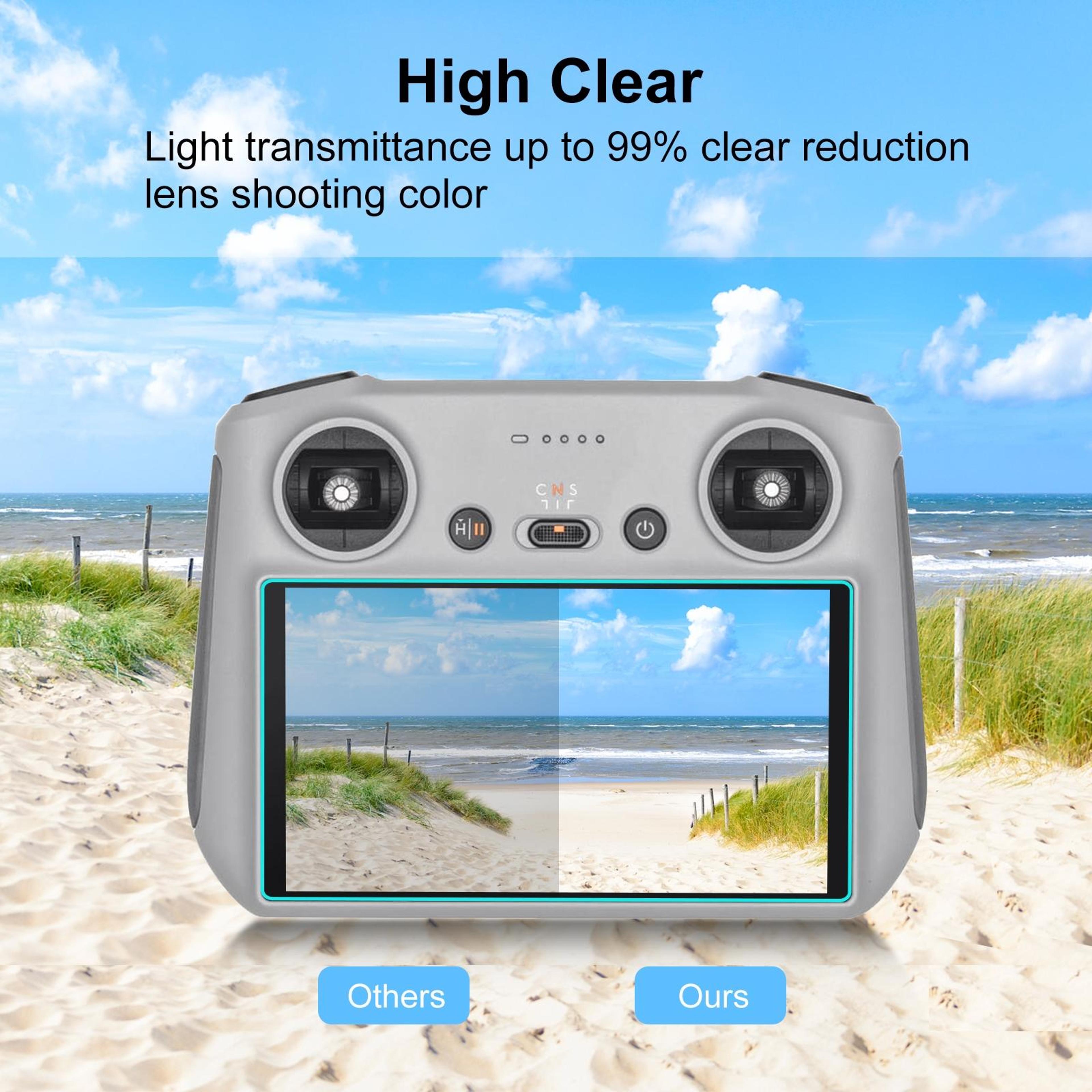 PULUZ DJI RC Pro Screen Protector Tempered Glass Film HD AntiScratch Screen Guard 3