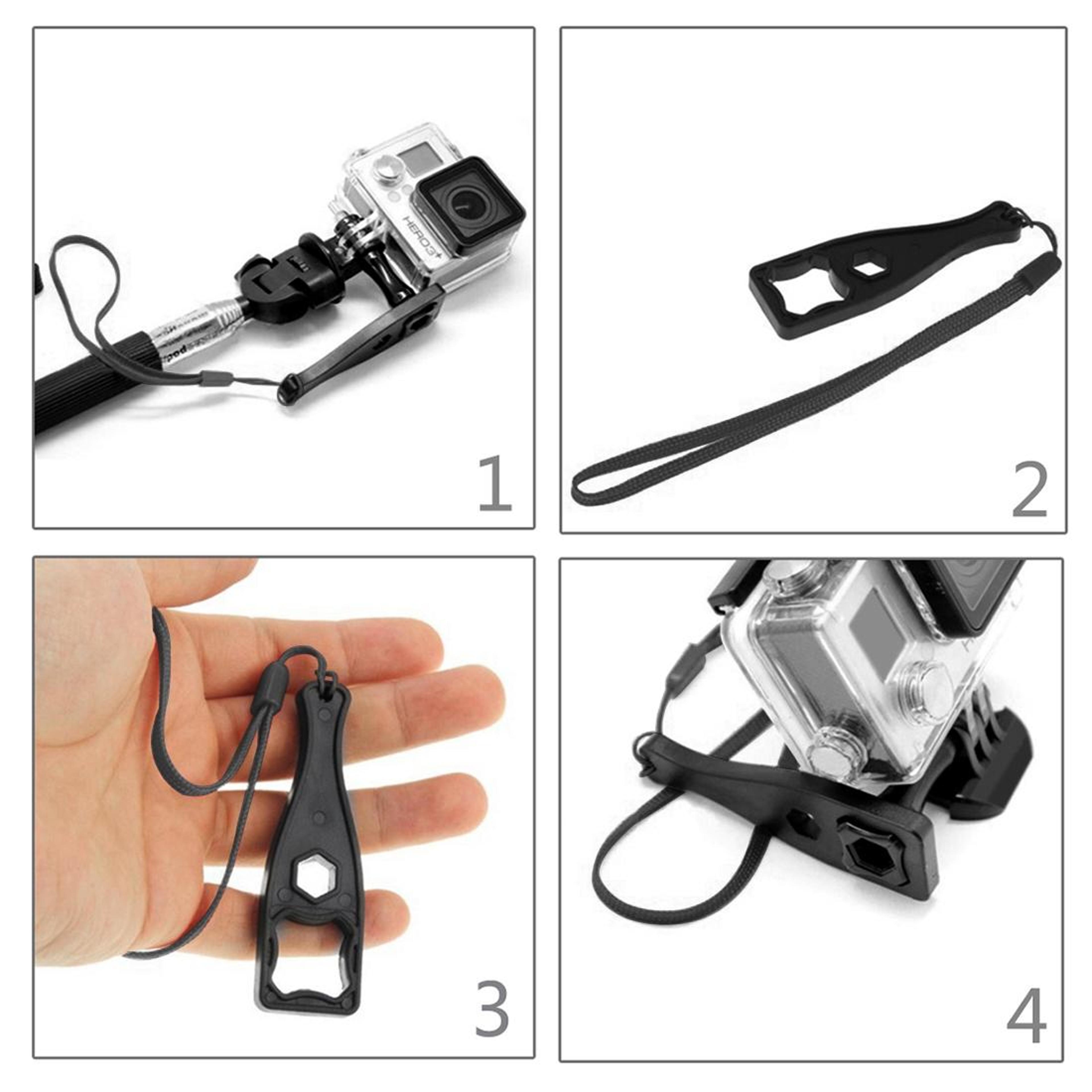 PULUZ Action Camera Thumbscrew Wrench Tool With Lanyard For GoPro DJI  Insta360 Mounts 3