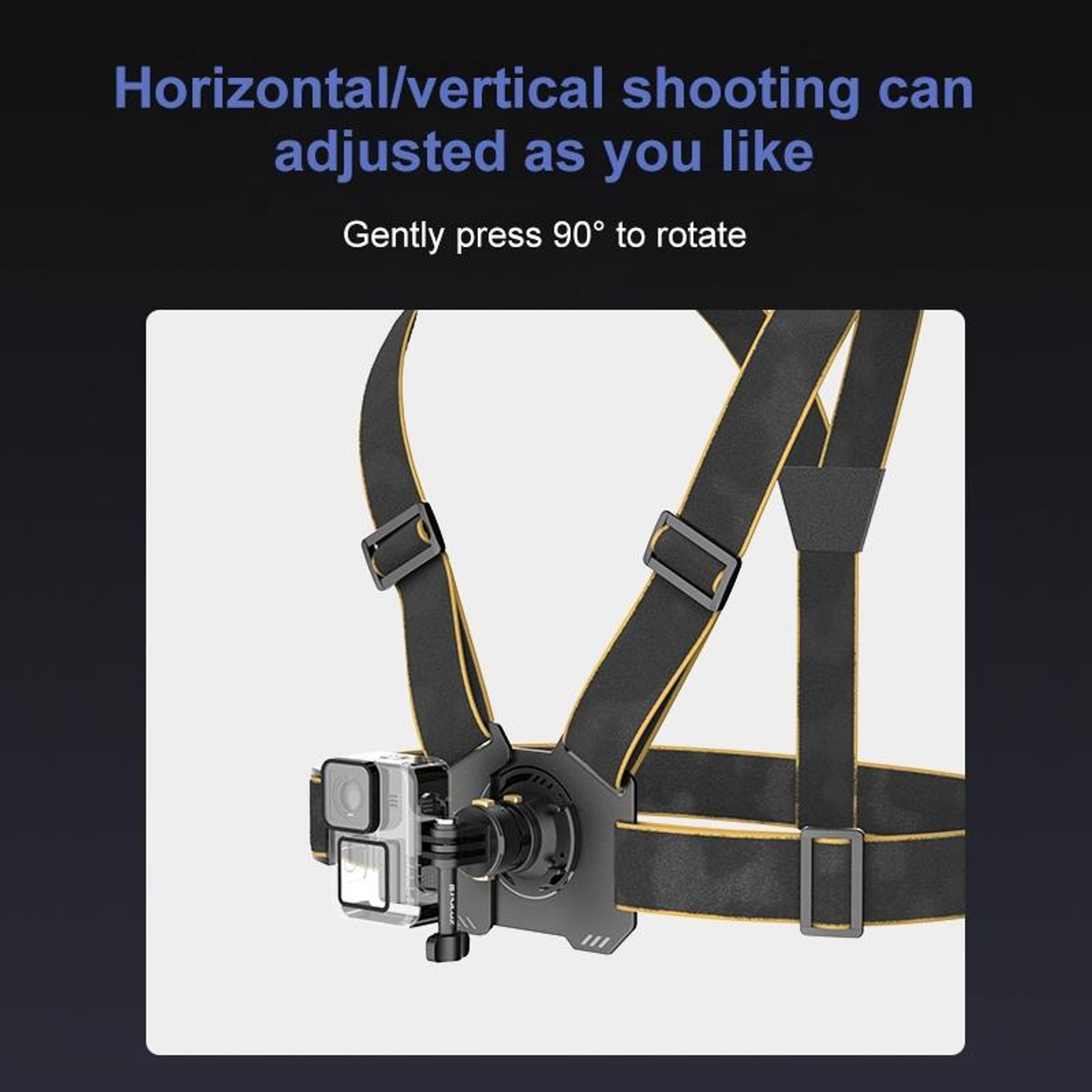 PULUZ Magnetic Quick Release Chest Harness For Action Cameras  Smartphones 7