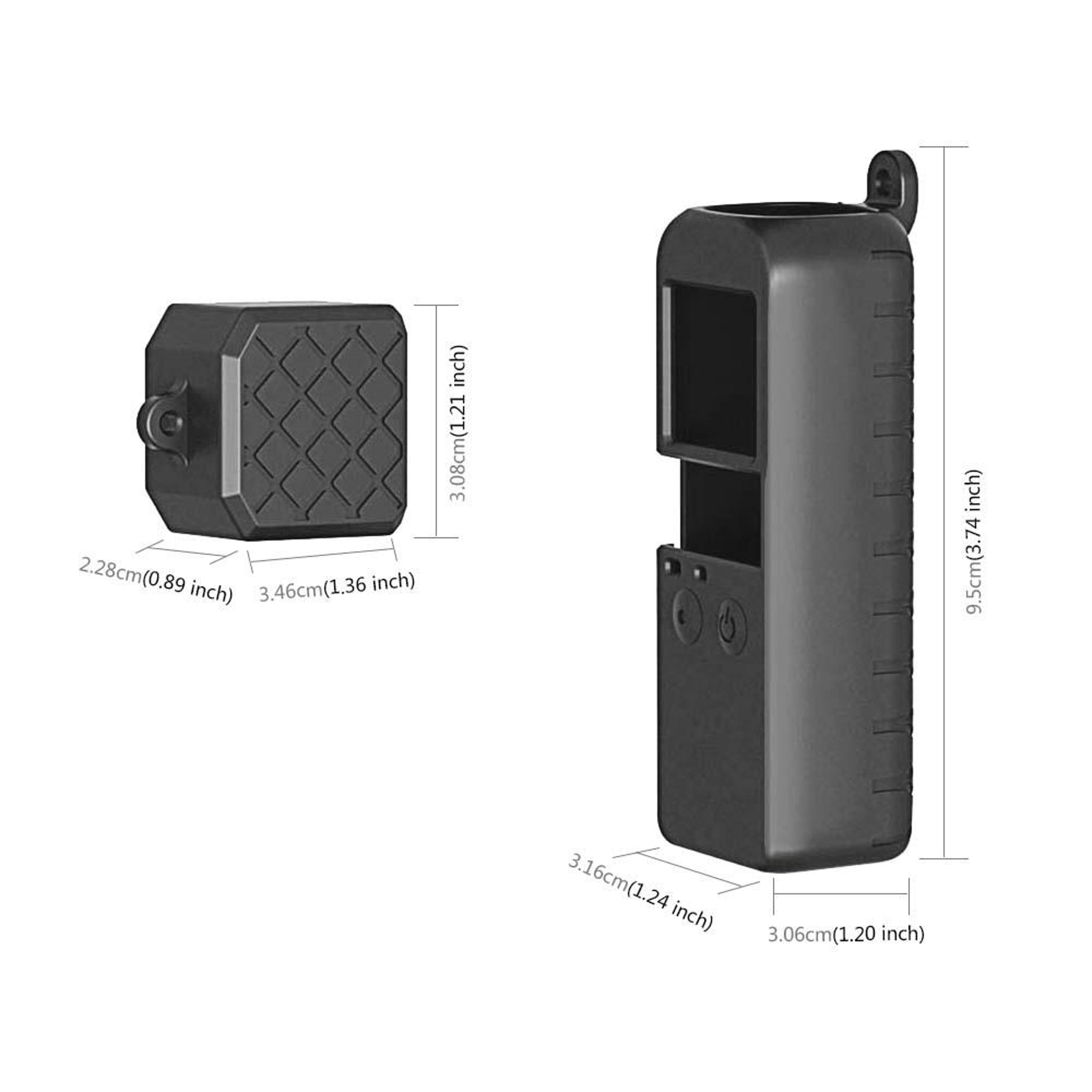 PULUZ Silicone Protective Case Set For DJI Osmo Pocket Anti Scratch Dustproof Camera Cover 3