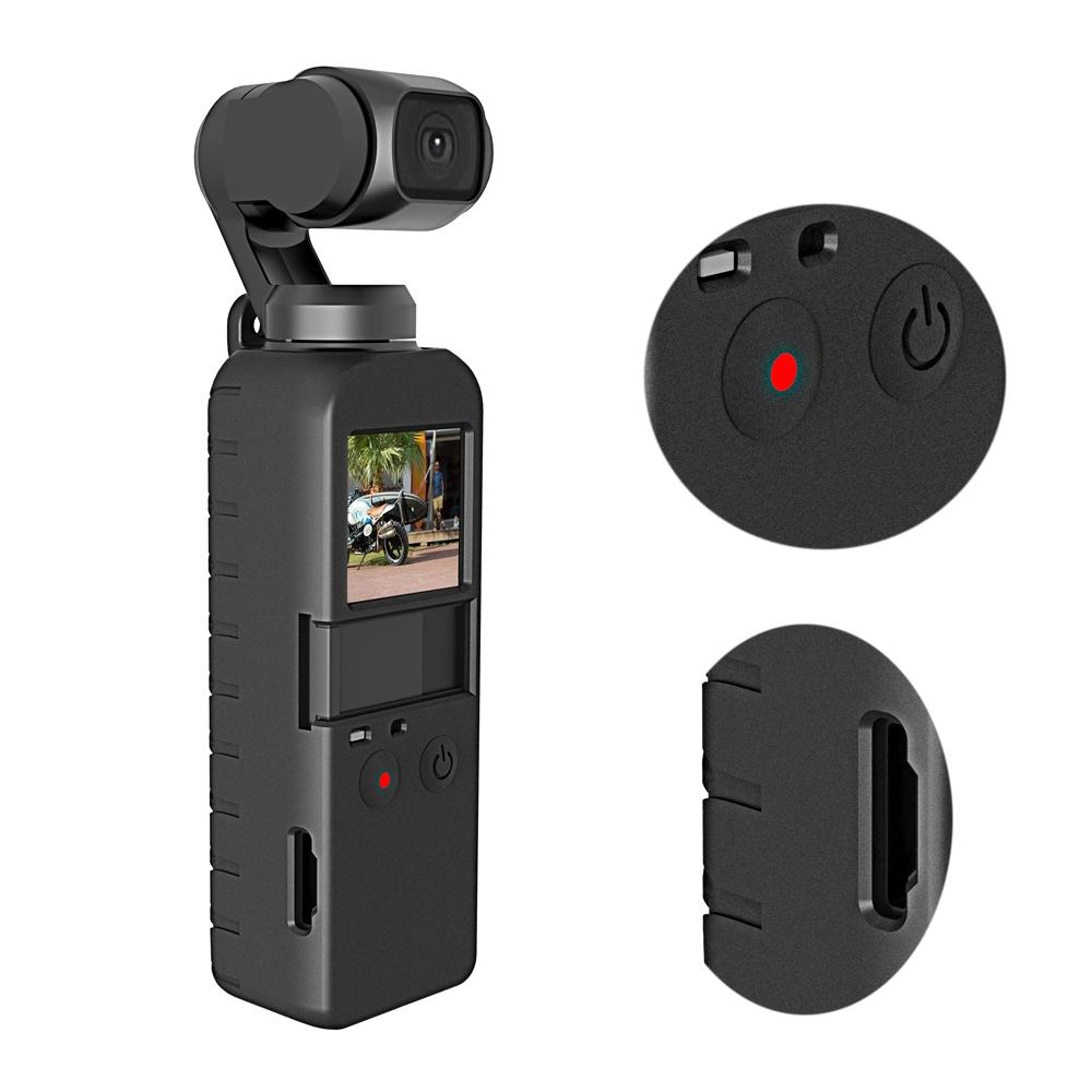 PULUZ Silicone Protective Case Set For DJI Osmo Pocket Anti Scratch Dustproof Camera Cover 5