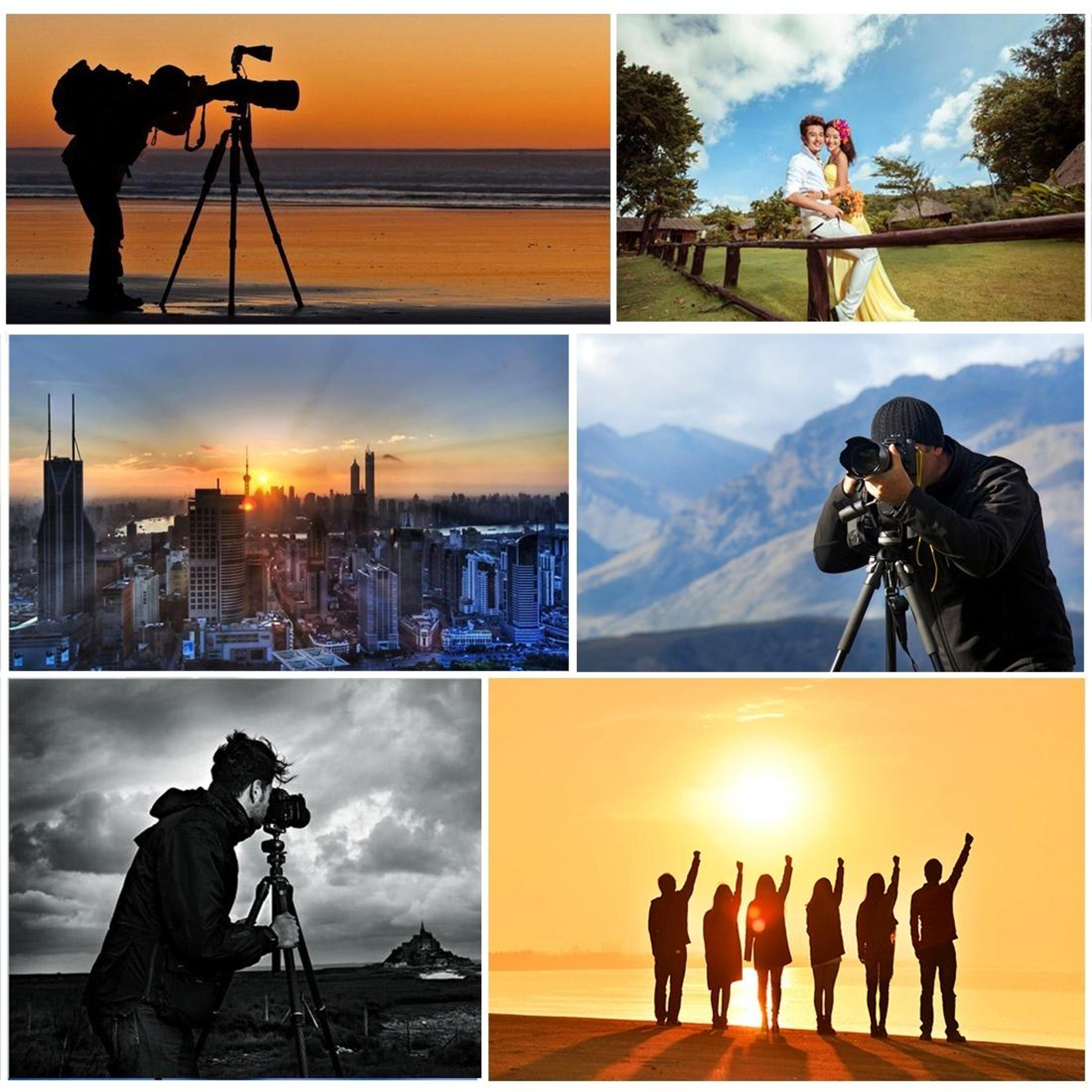 PULUZ Portable Camera Tripod With 360 Ball Head Adjustable Height For DSLR Photography 8