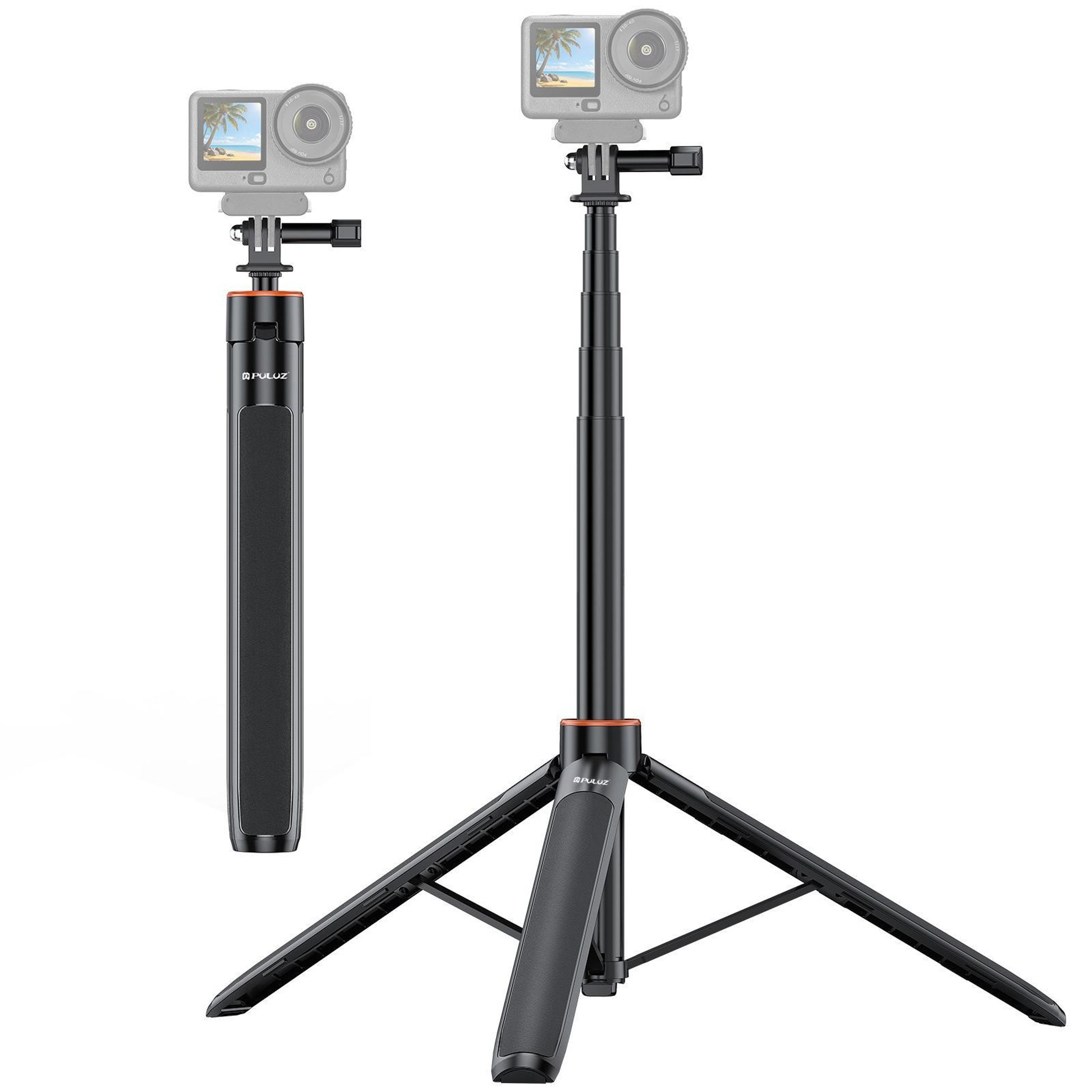 PULUZ Portable Camera Tripod Stand  Selfie Stick With 360 Ball Head And Cold Shoe Mount 10