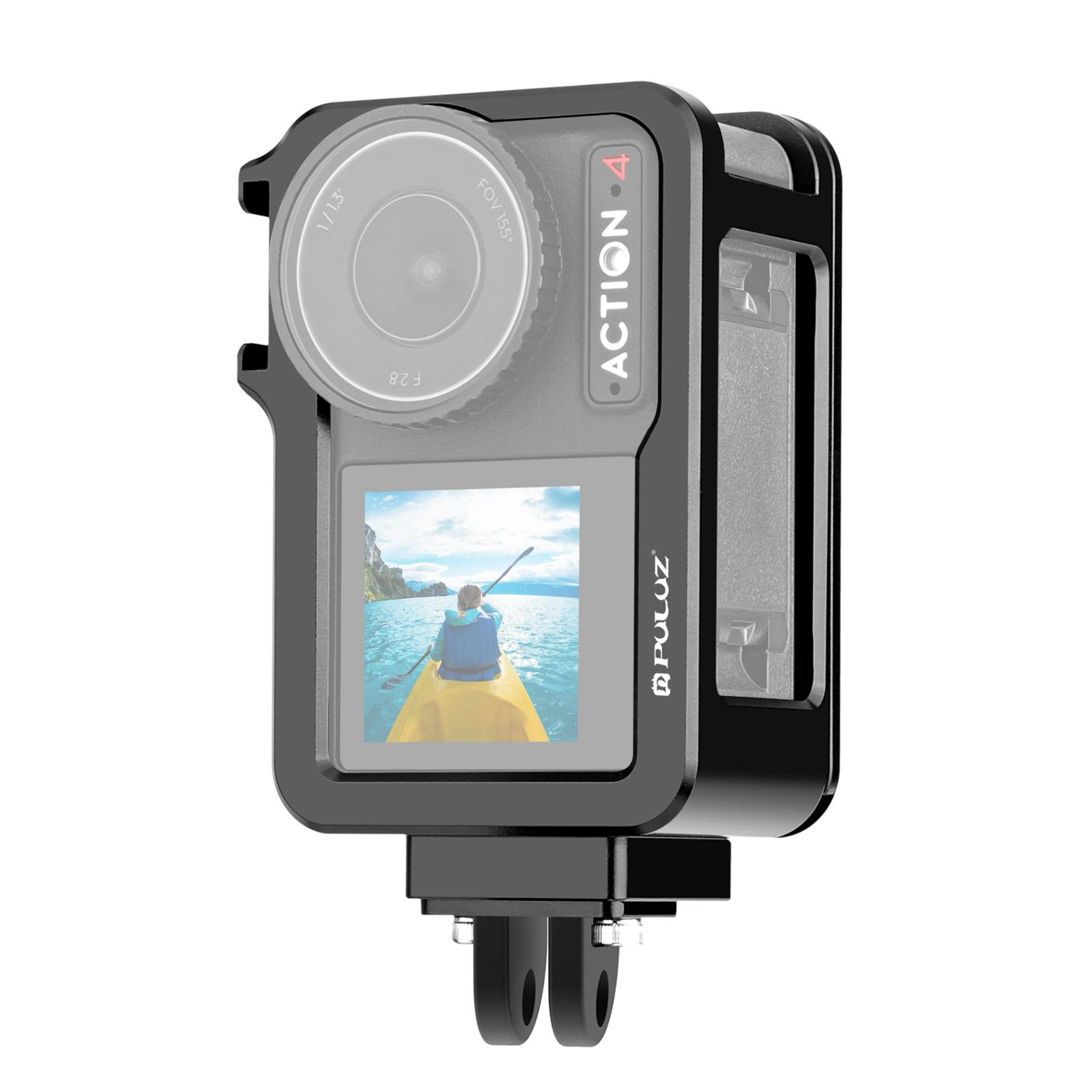 PULUZ Vertical Protective Camera Cage With Cold Shoe For DJI Osmo Action 5 Pro 4  3 8
