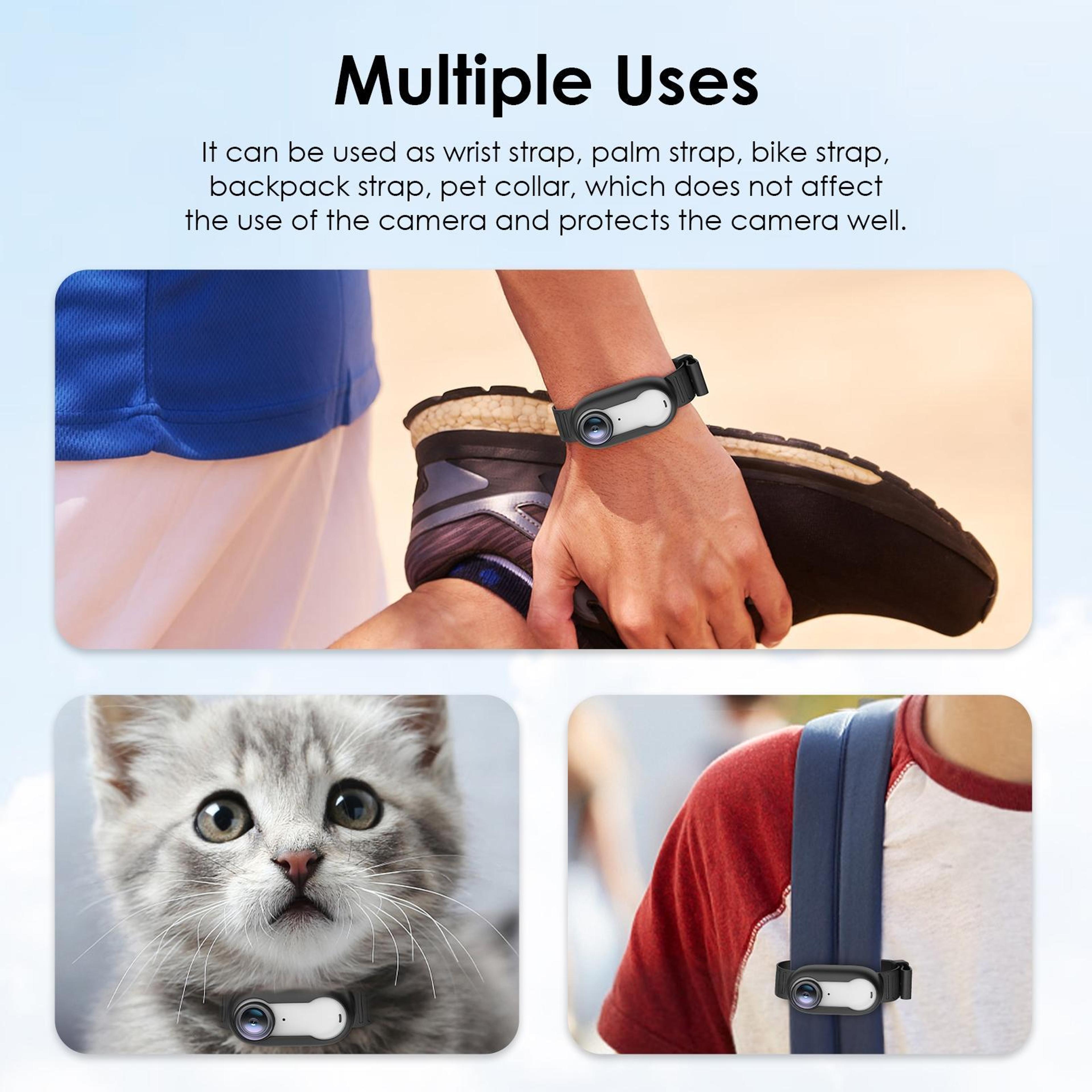 PULUZ Insta360 GO 3GO 3S Silicone Protective Wrist Strap  Bicycle Camera Mount 5