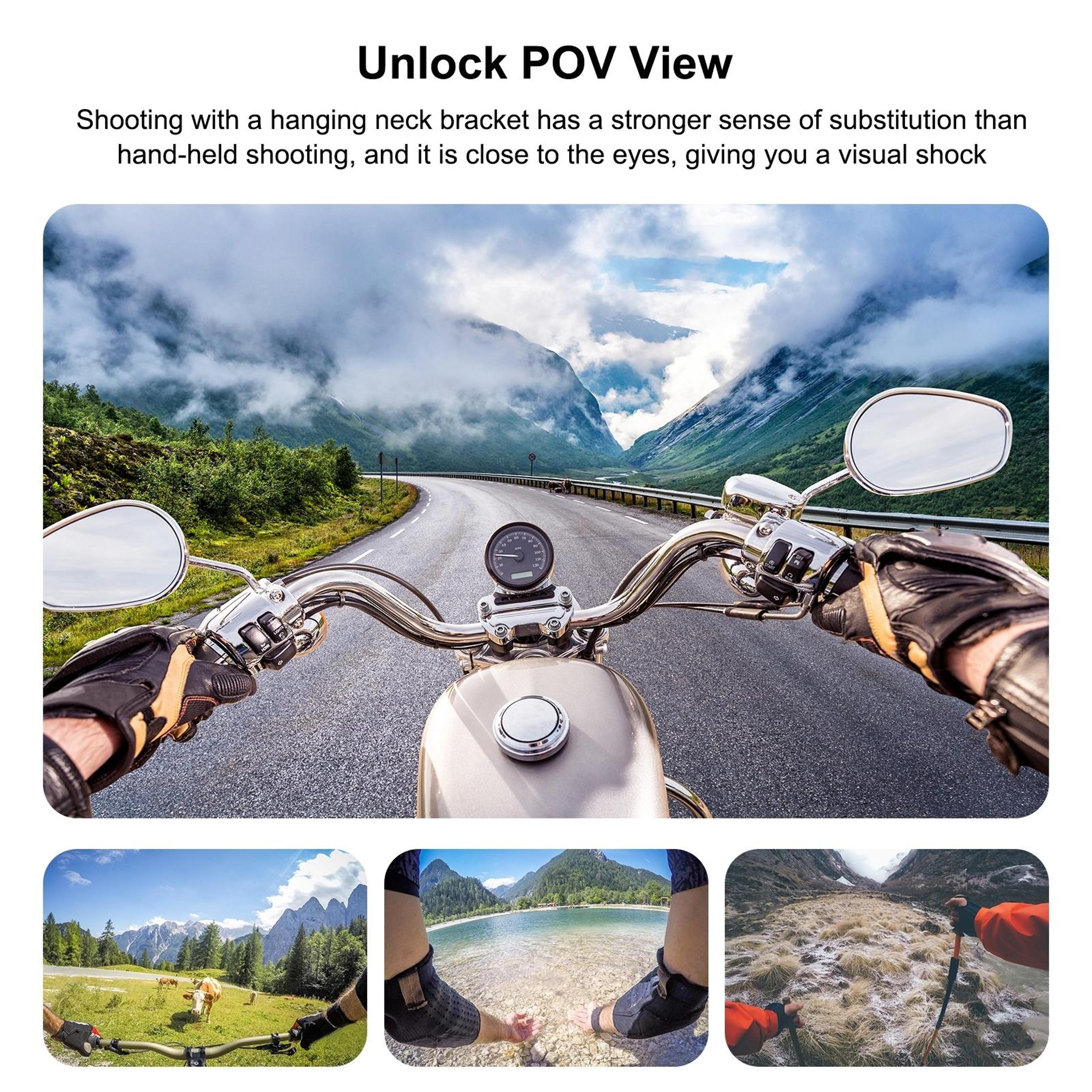 PULUZ Magnetic Silicone Neck Mount Phone Holder For GoPro POV Hands Free Vlogging Bracket 6