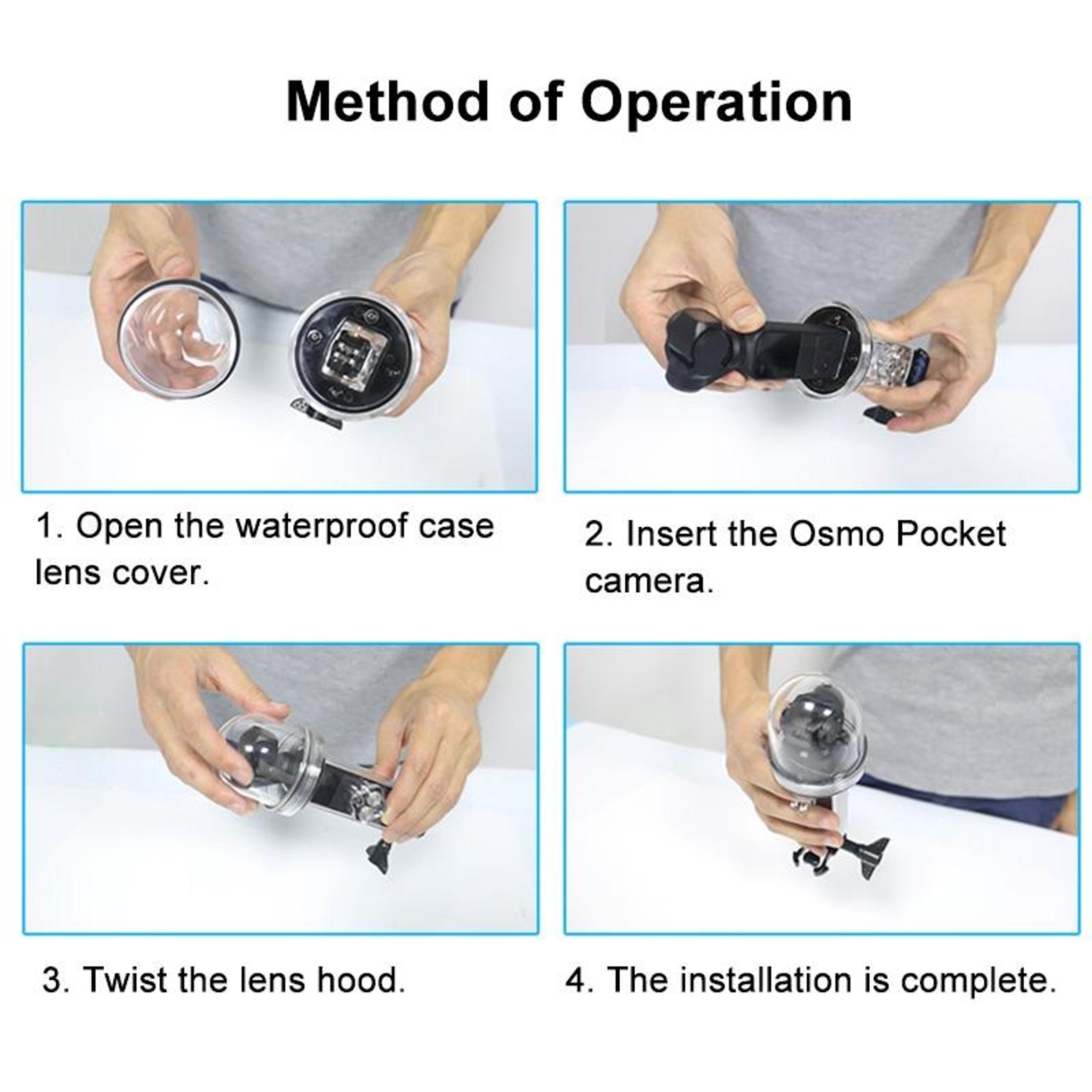 DJI Osmo Pocket 60m Waterproof Diving Case Underwater Housing Camera Protection 6