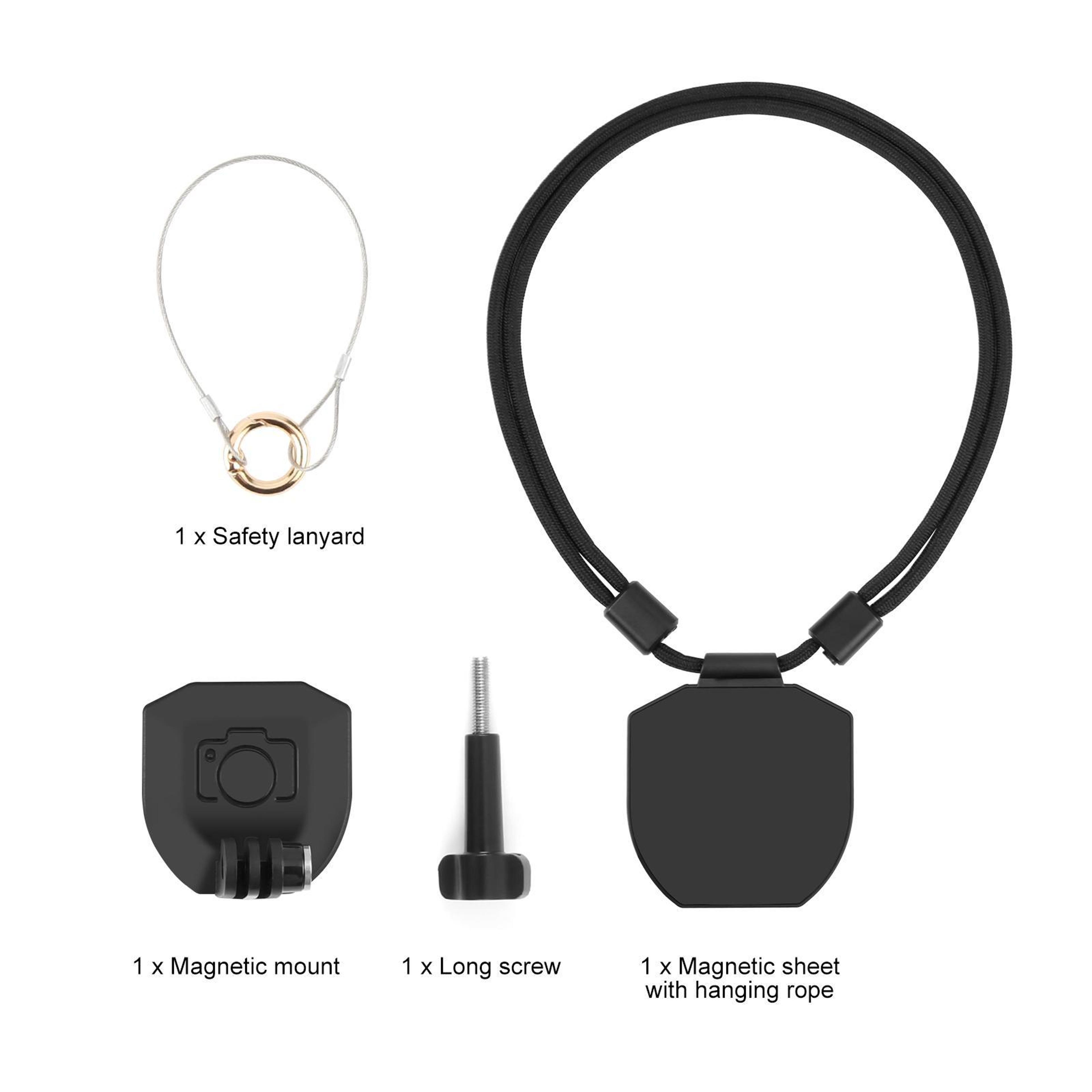PULUZ Magnetic Neck Mount For Action Cameras GoPro POV Vlog Strap Hands Free Holder 6