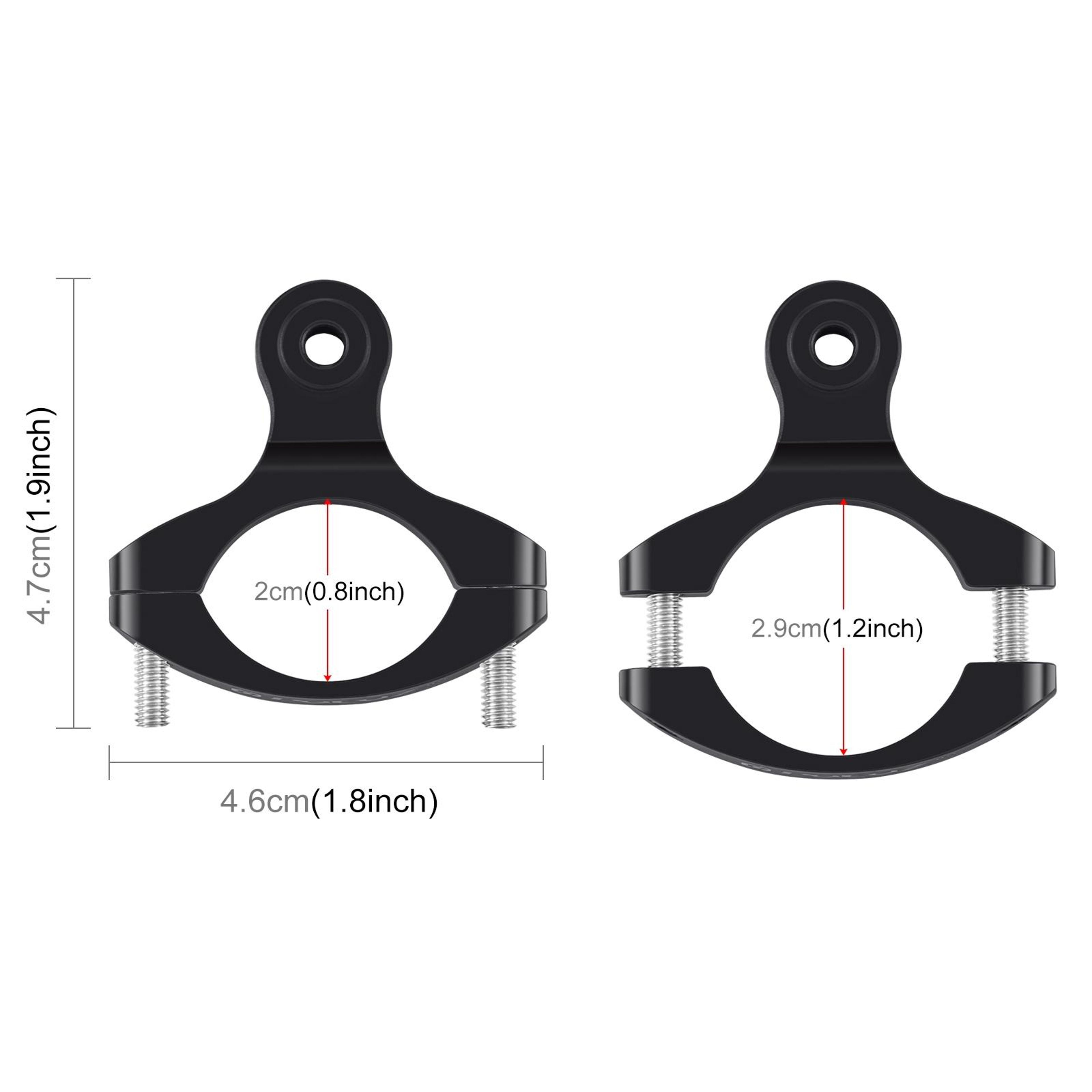 Aluminum Bike Handlebar Mount For GoPro Insta360 DJI Action Cameras Adjustable CNC Clamp Adapter 4