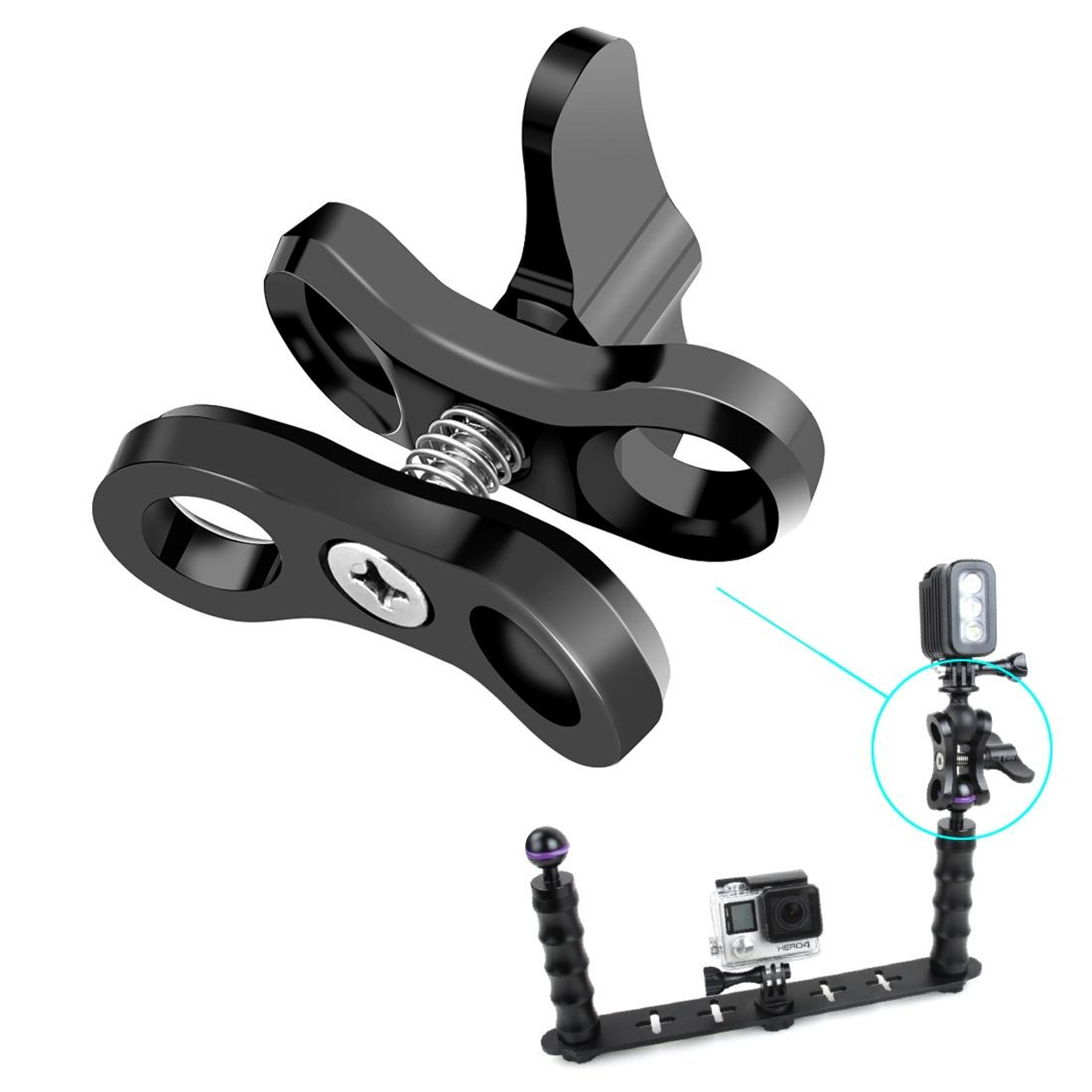 PULUZ Underwater Camera Clamp Diving Camera Bracket For Scuba Photography Rigs 6