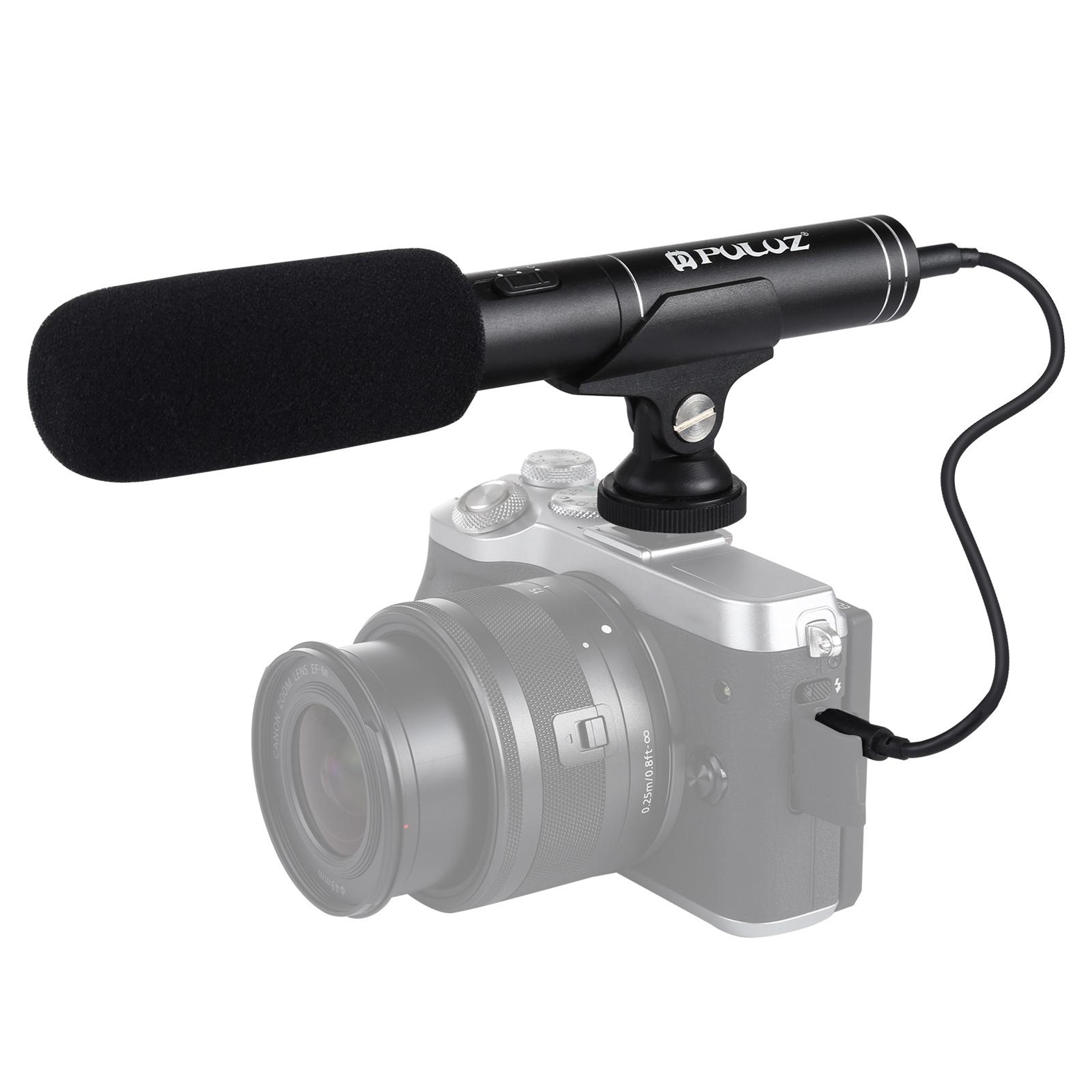 PULUZ Professional Shotgun Microphone For DSLR Cameras  Interviews With Audio Output 8