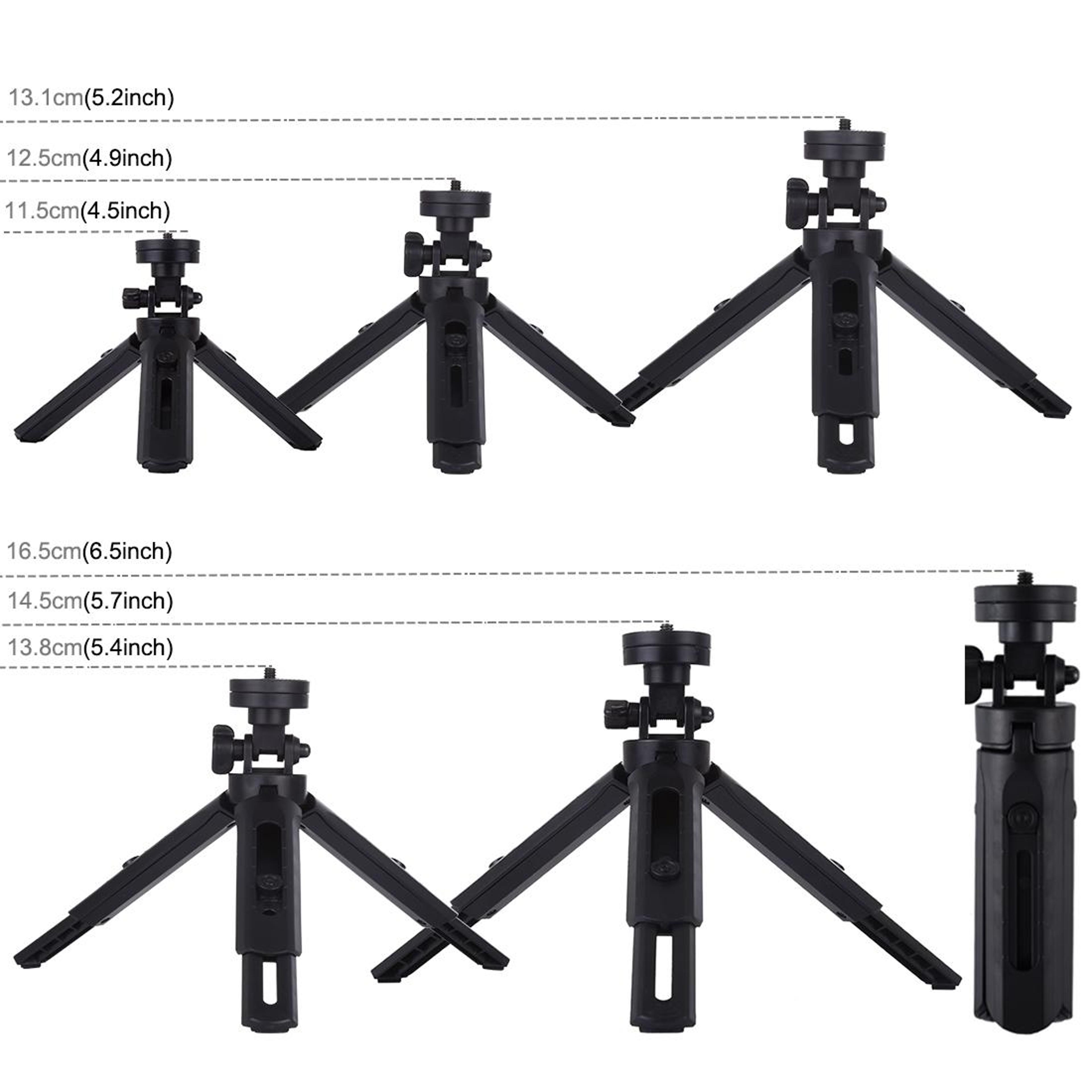 PULUZ Adjustable Desktop Camera Tripod Stand With 14 Mount For DSLR Vlogging  Travel 4