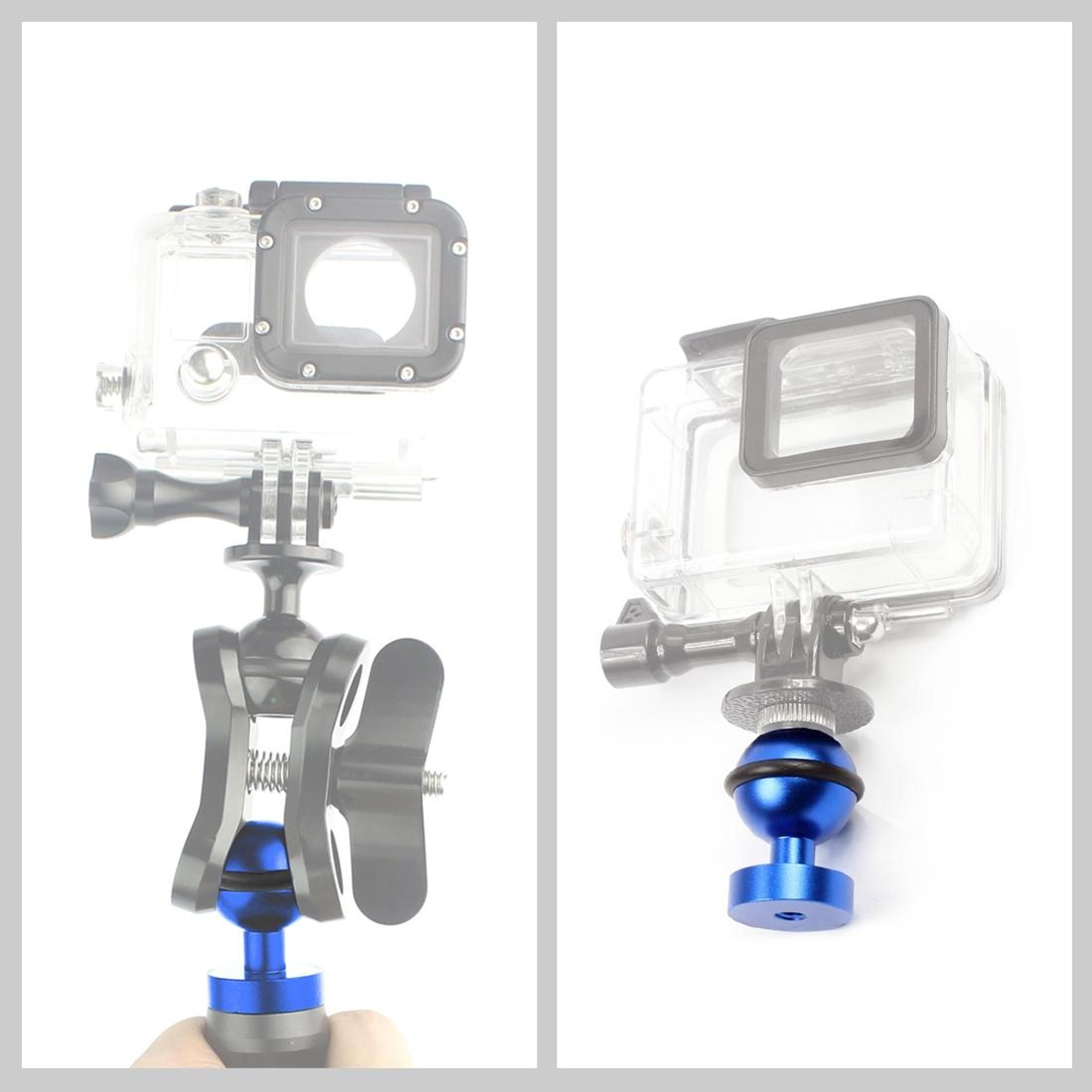 PULUZ Aluminum Ball Head Action Camera Mount For GoPro Insta360  DJI 2