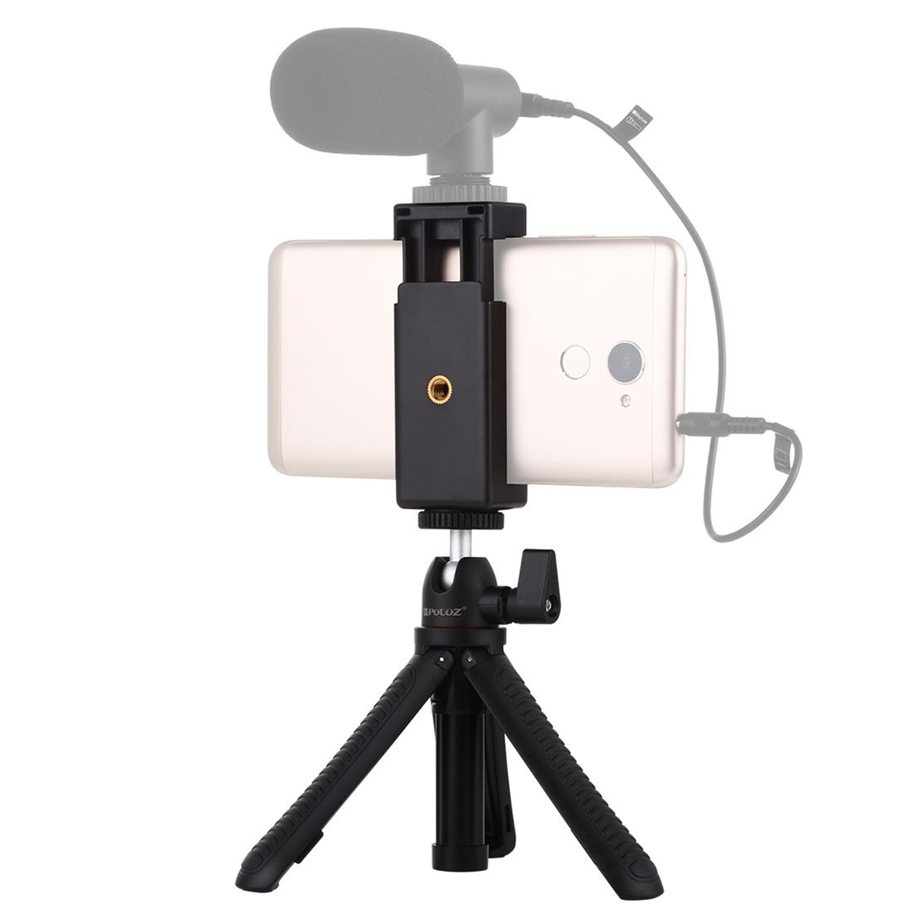 PULUZ Universal Phone Tripod Mount  Selfie Stick Holder With Adjustable Smartphone Clamp 1