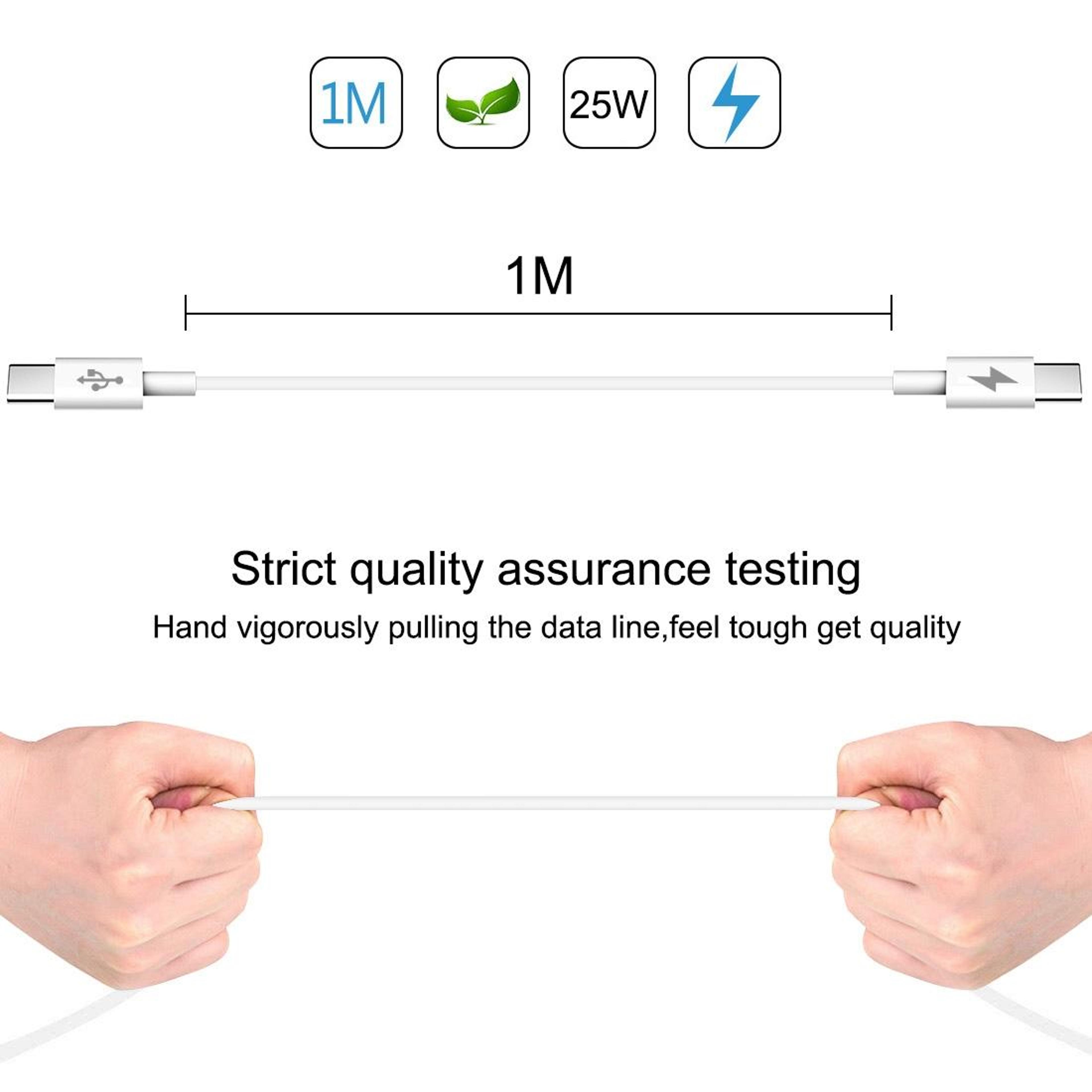 HAWEEL  USBC To USBC PD Fast Charging  Data Cable OTG HighSpeed Sync Cable 3