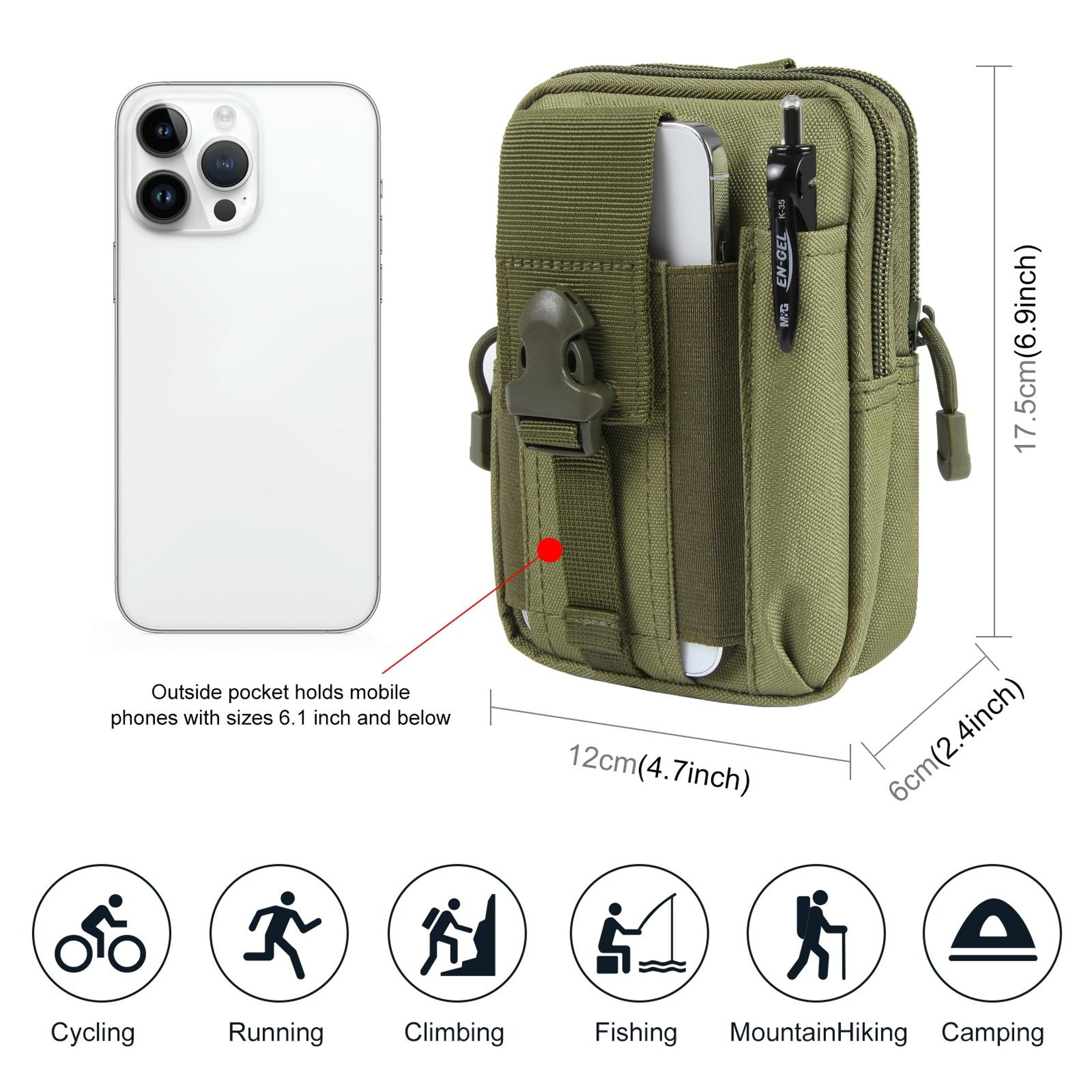 HAWEEL Tactical Hiking Belt Bag MOLLE Phone Waist Pouch Outdoor Utility Storage Bag 1