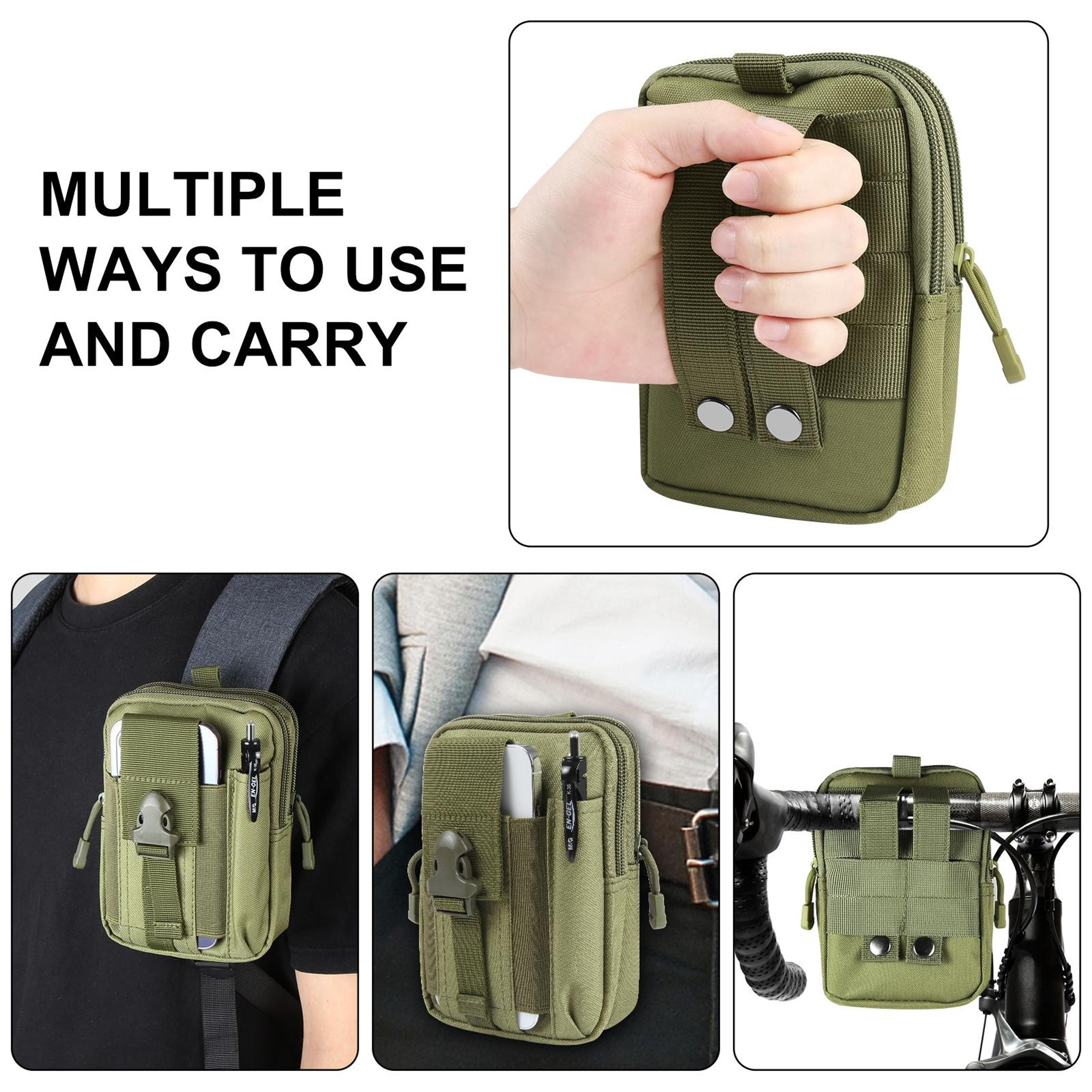 HAWEEL Tactical Hiking Belt Bag MOLLE Phone Waist Pouch Outdoor Utility Storage Bag 5