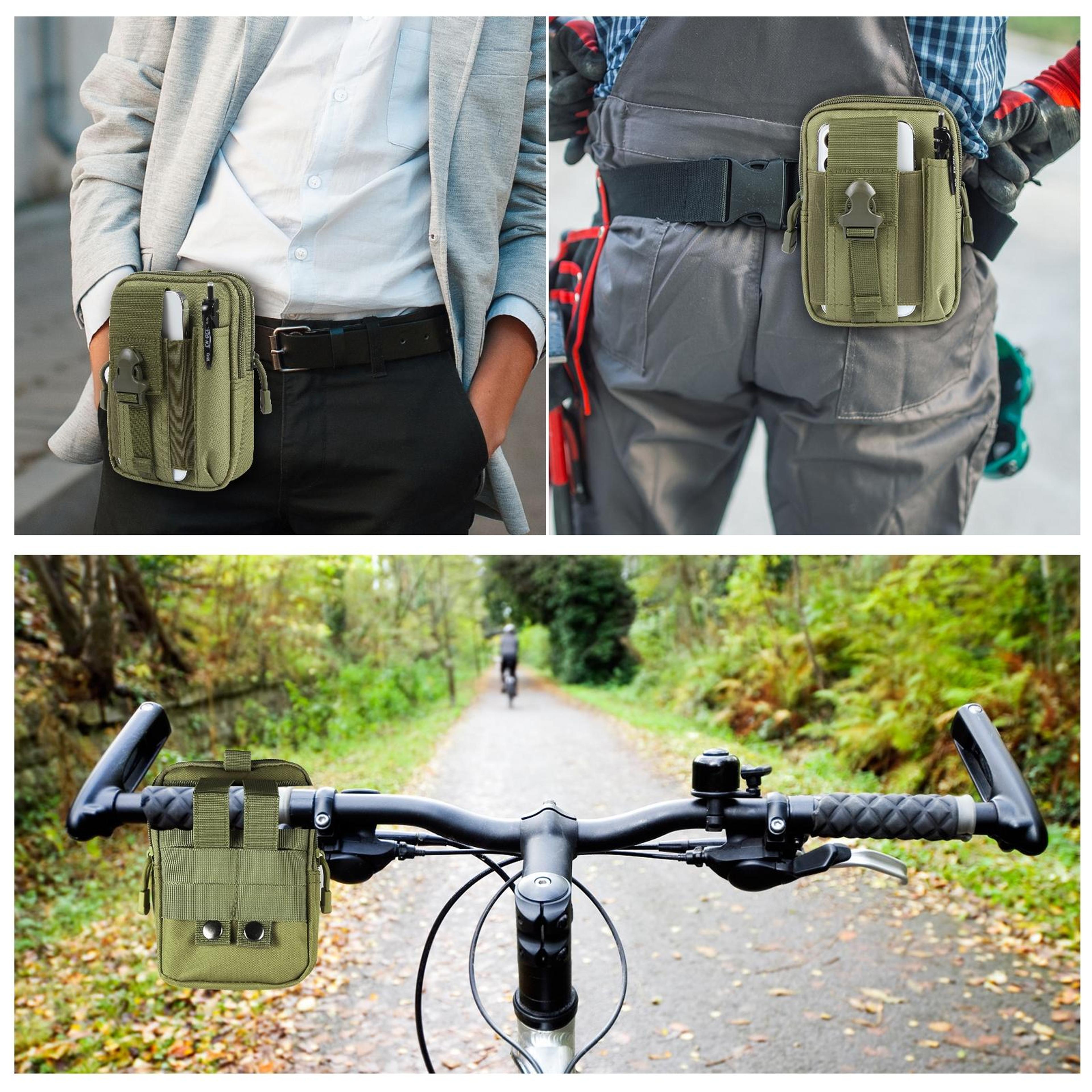 HAWEEL Tactical Hiking Belt Bag MOLLE Phone Waist Pouch Outdoor Utility Storage Bag 6