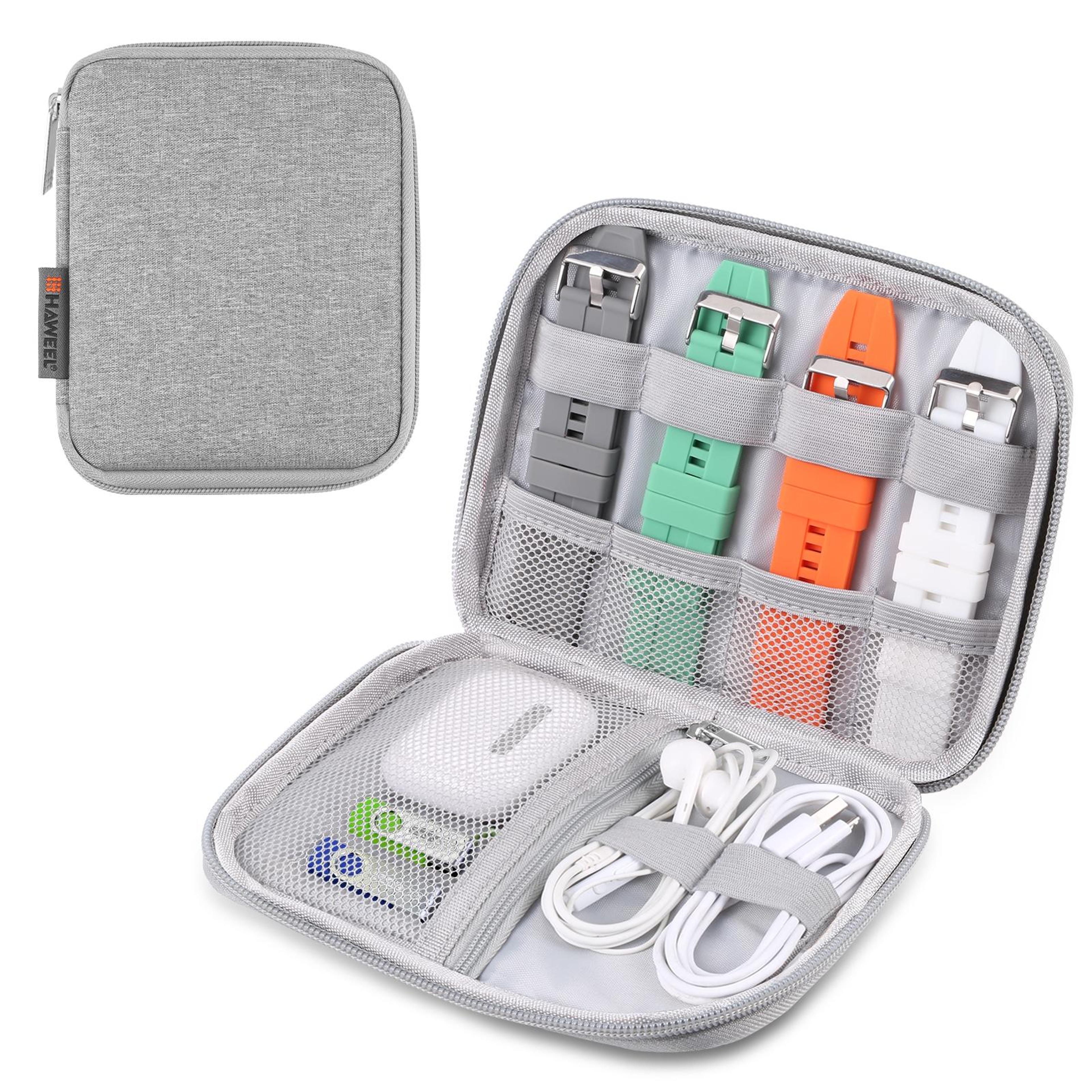 HAWEEL Double Layer Electronic Organizer Bag Cable Organizer Travel Case For Tech Accessories 9
