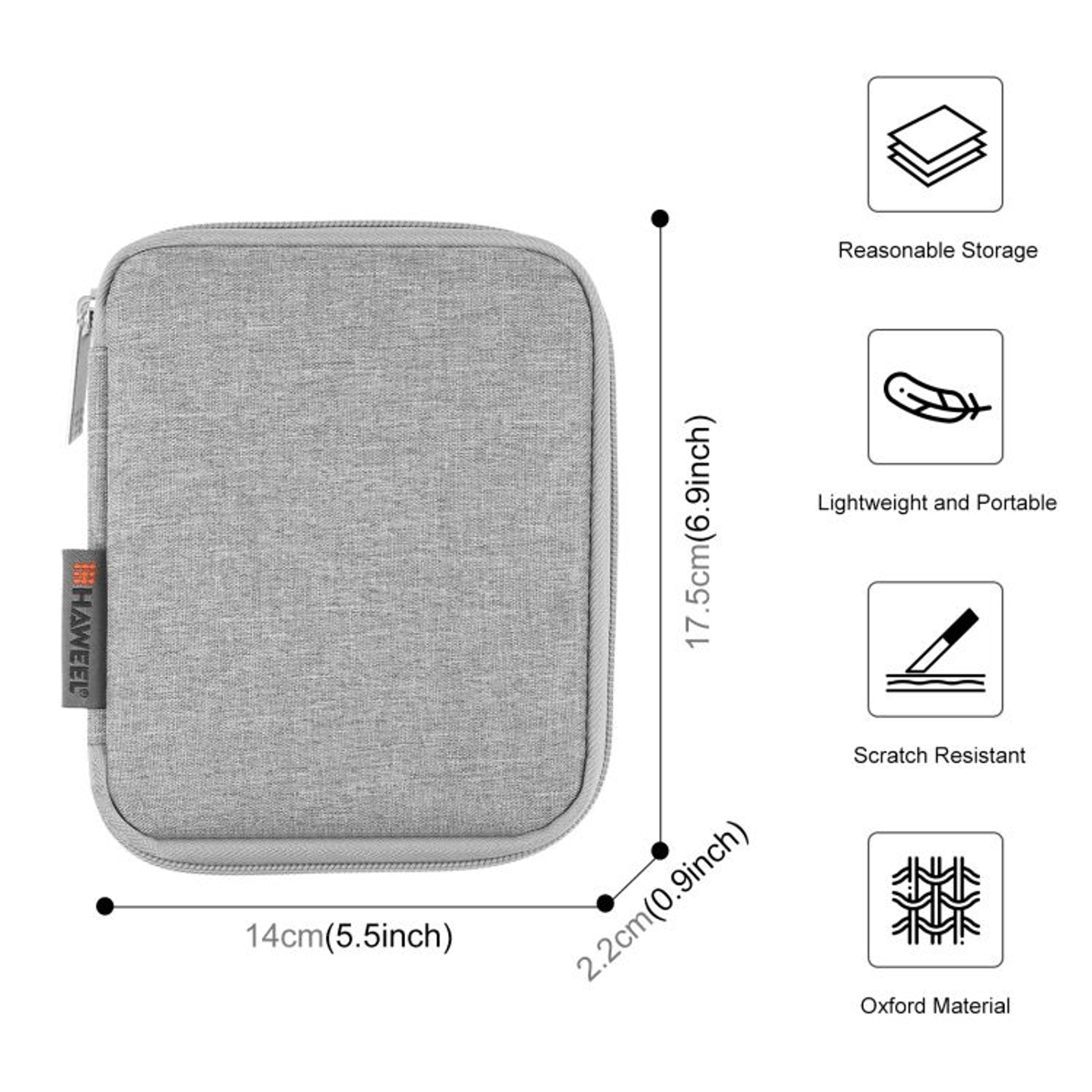 HAWEEL Double Layer Electronic Organizer Bag Cable Organizer Travel Case For Tech Accessories 7