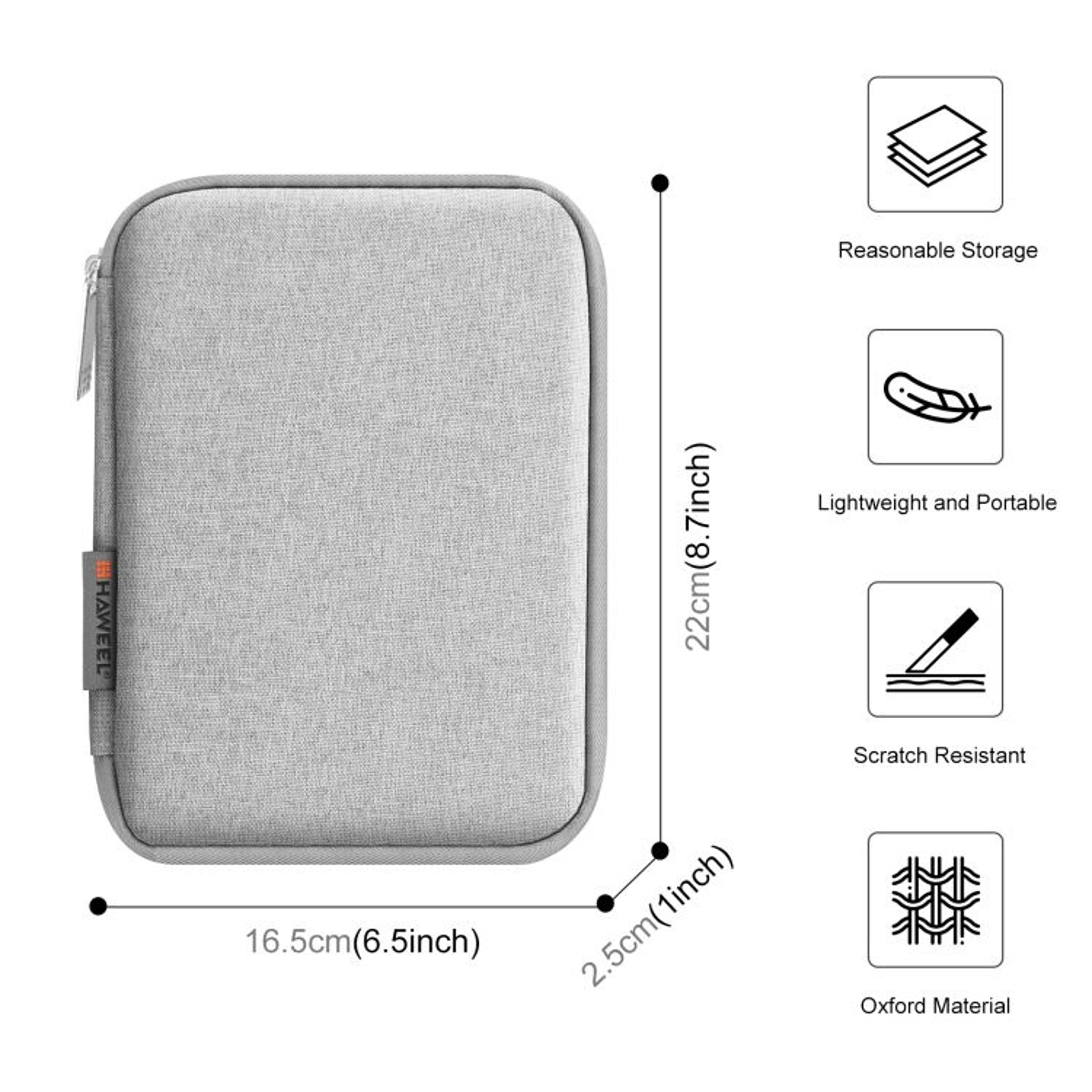 HAWEEL Double Layer Electronic Organizer Bag Cable Organizer Travel Case For Tech Accessories 8
