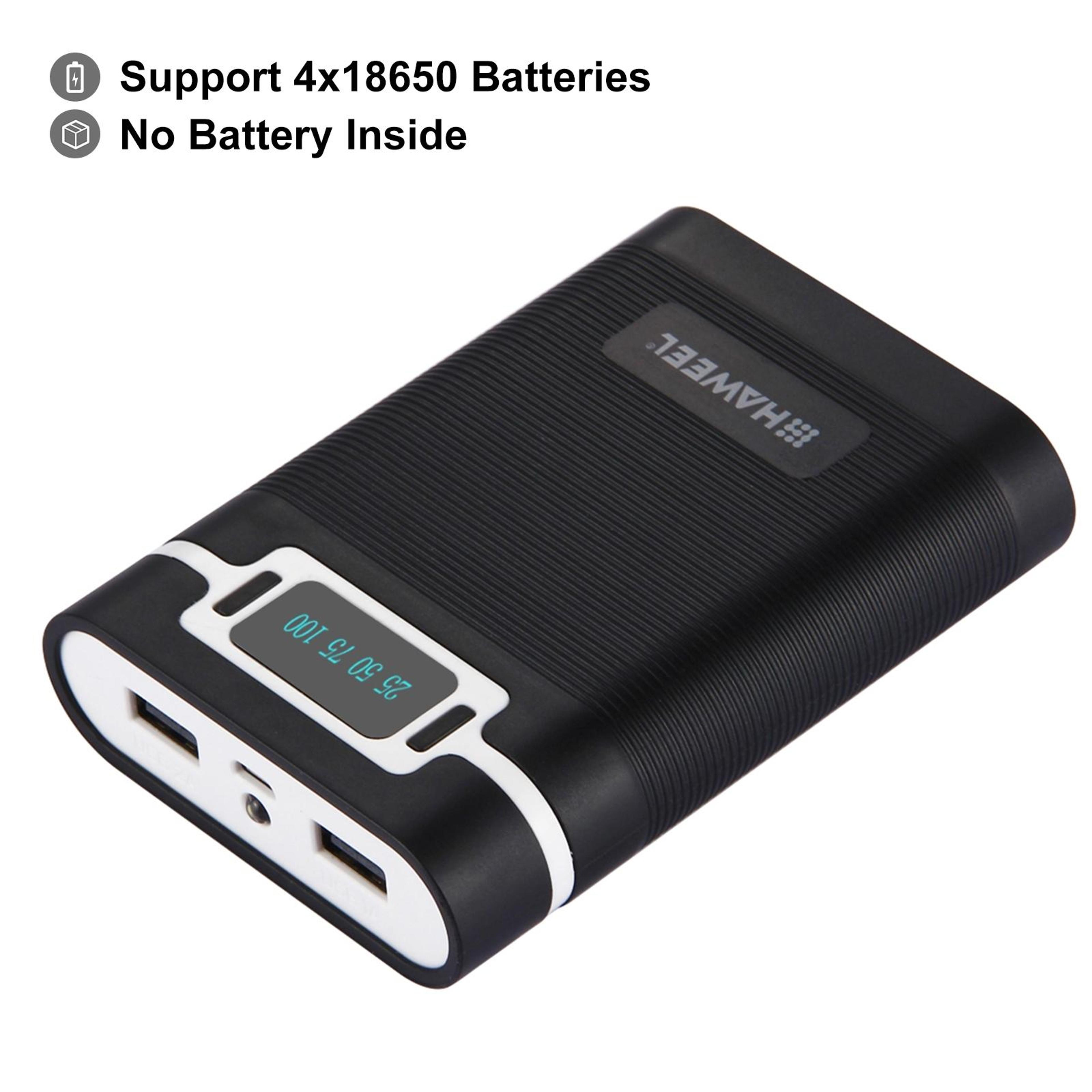 HAWEEL DIY Fast Charging Power Bank Case With Display DIY 18650 Power Bank Kit 9