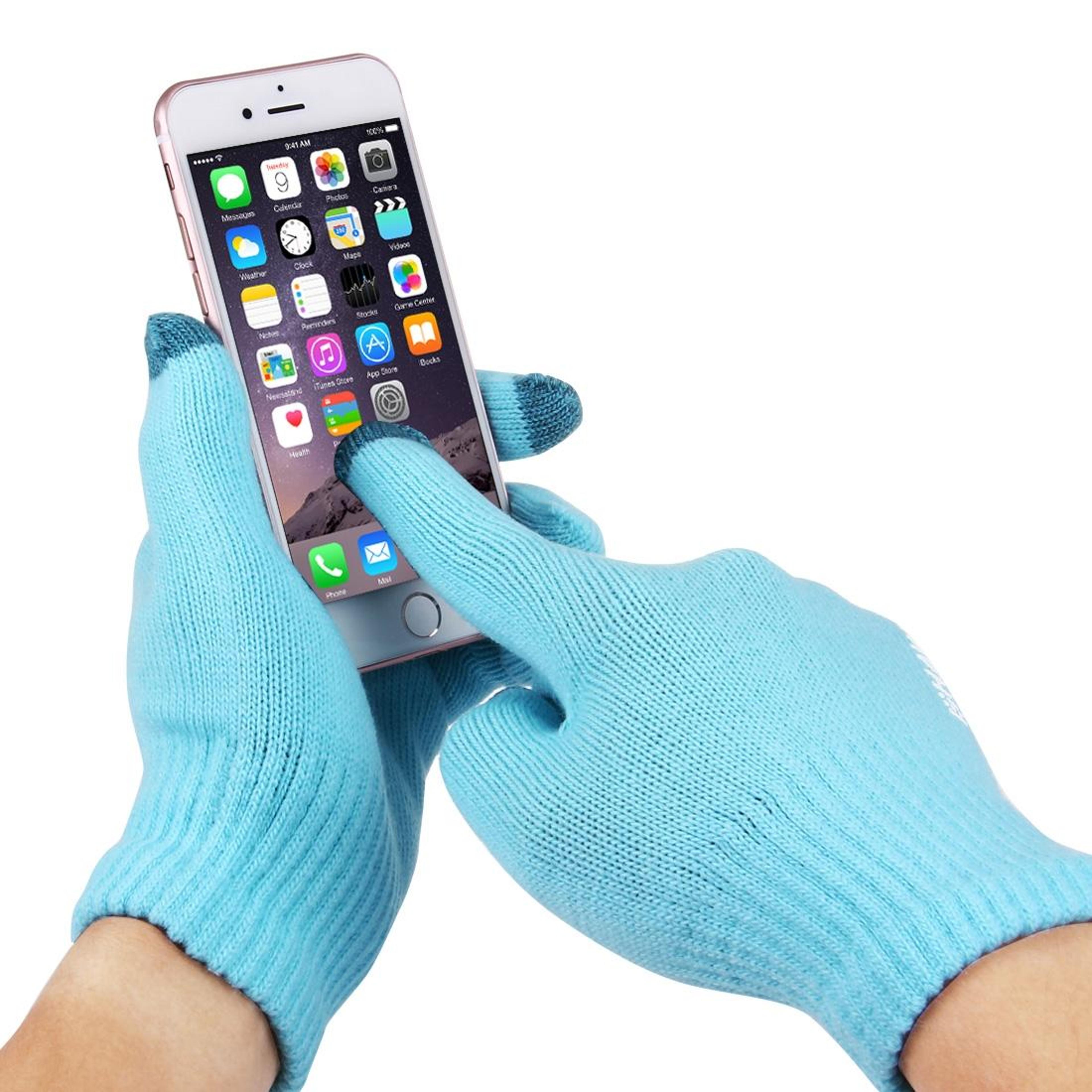 HAWEEL Finger Touch Screen Gloves Men Winter Warm Knitted Conductive Gloves 8