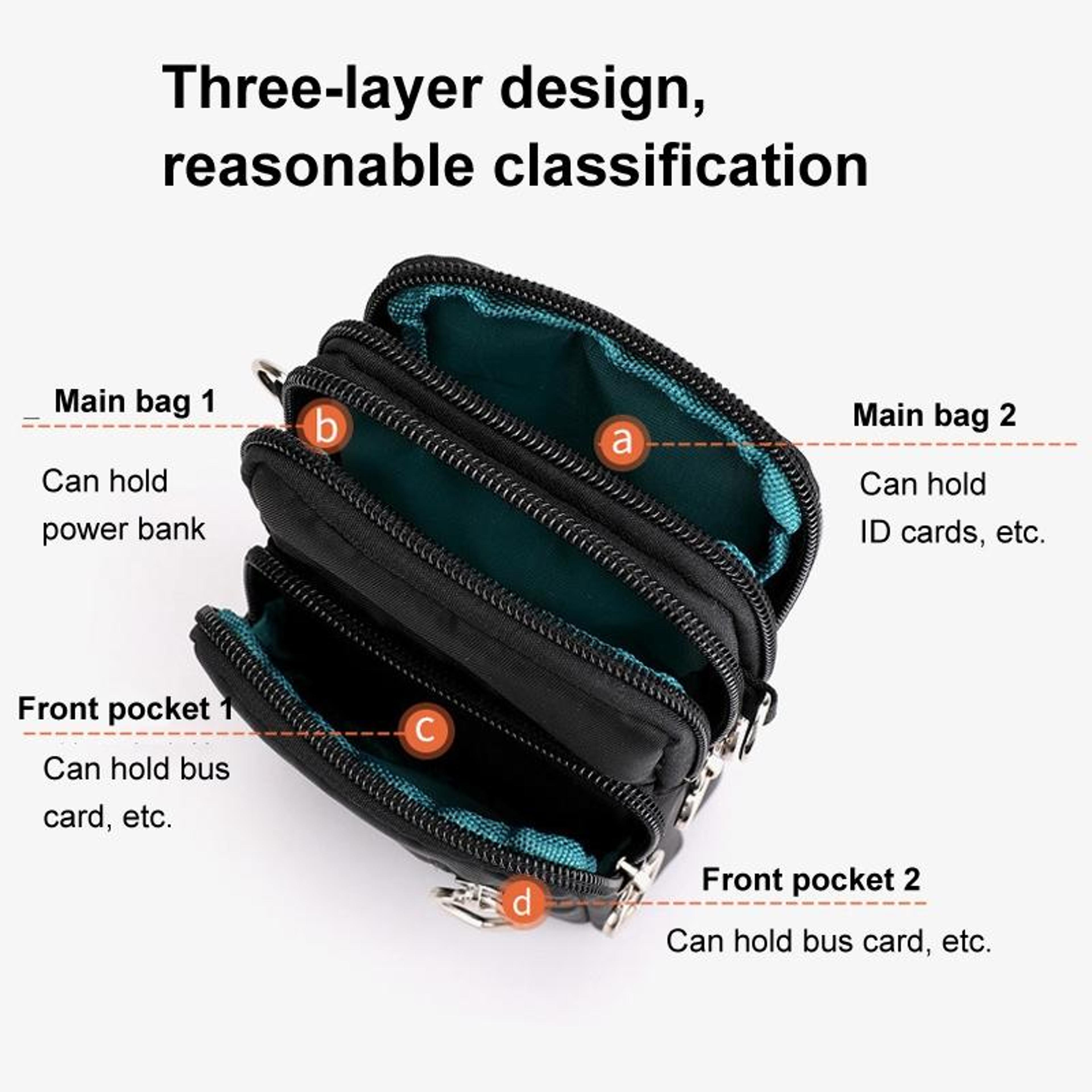 Women Crossbody Phone Wallet Bag With Arm Band RFID Travel Wrist Pouch 5