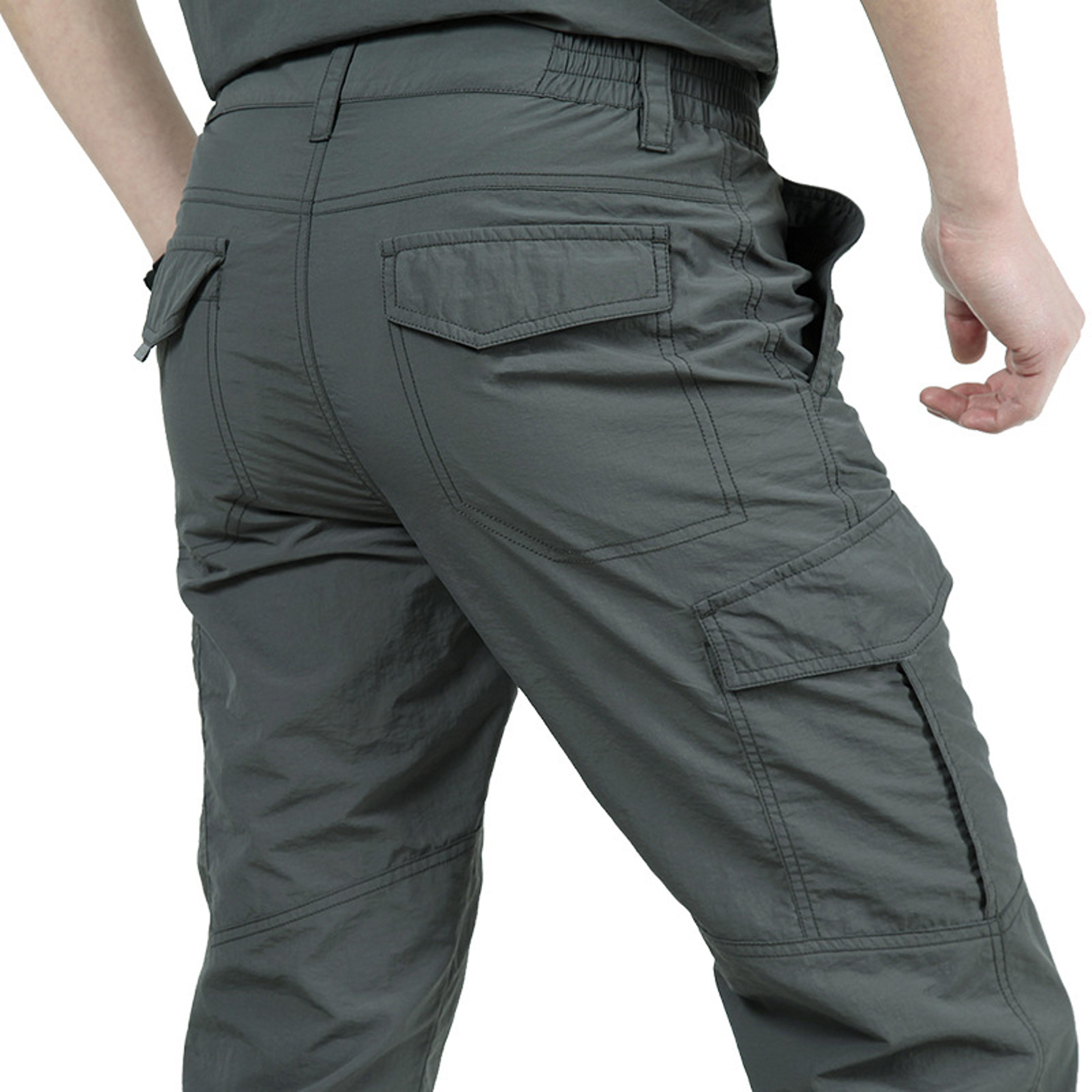 lightweight tactical cargo pants for men waterproof multi pocket outdoor hiking pants