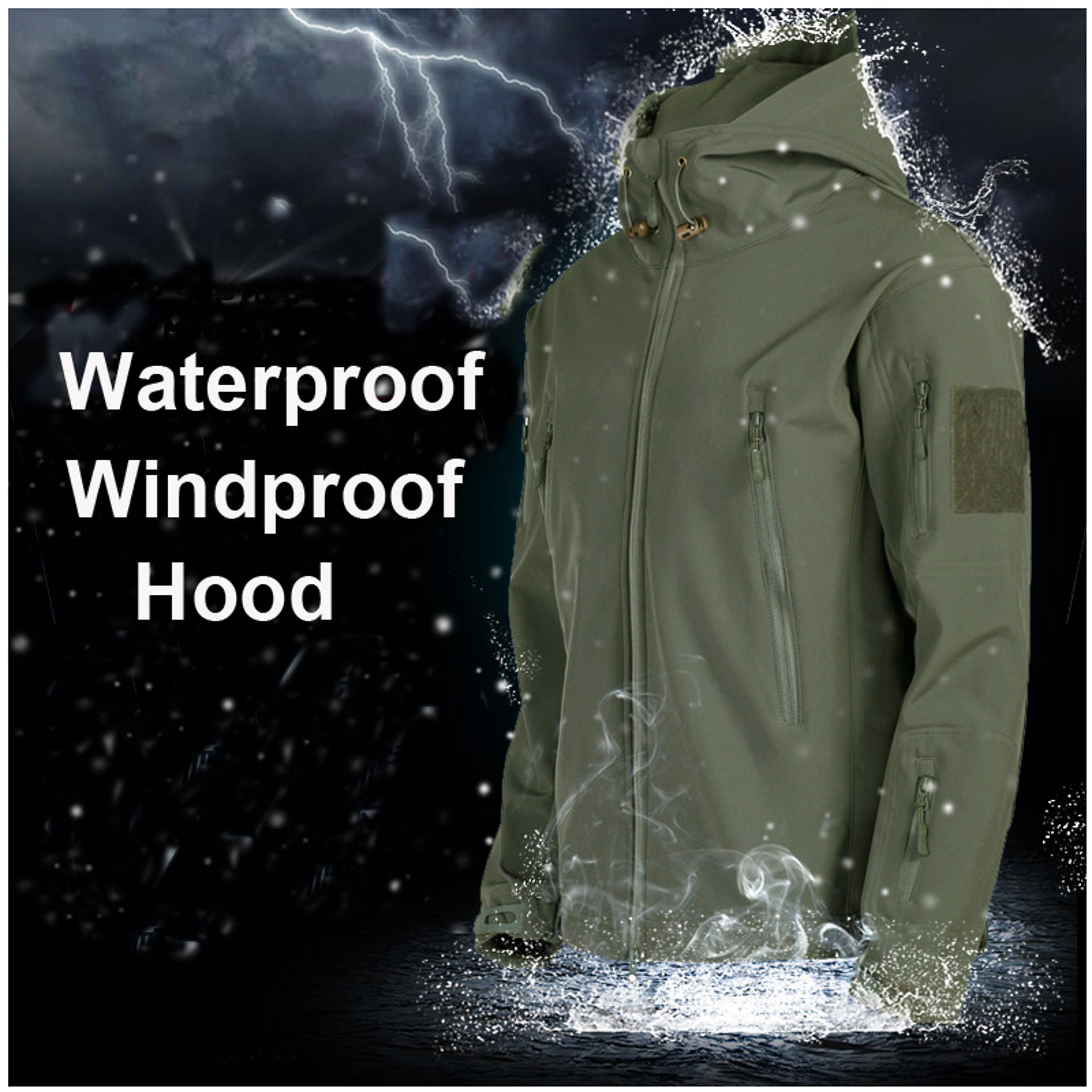 Waterproof Mens Softshell Fleece Jackets Winter Autumn Outdoor Hiking Hunting Thermal Camping Fishi 2