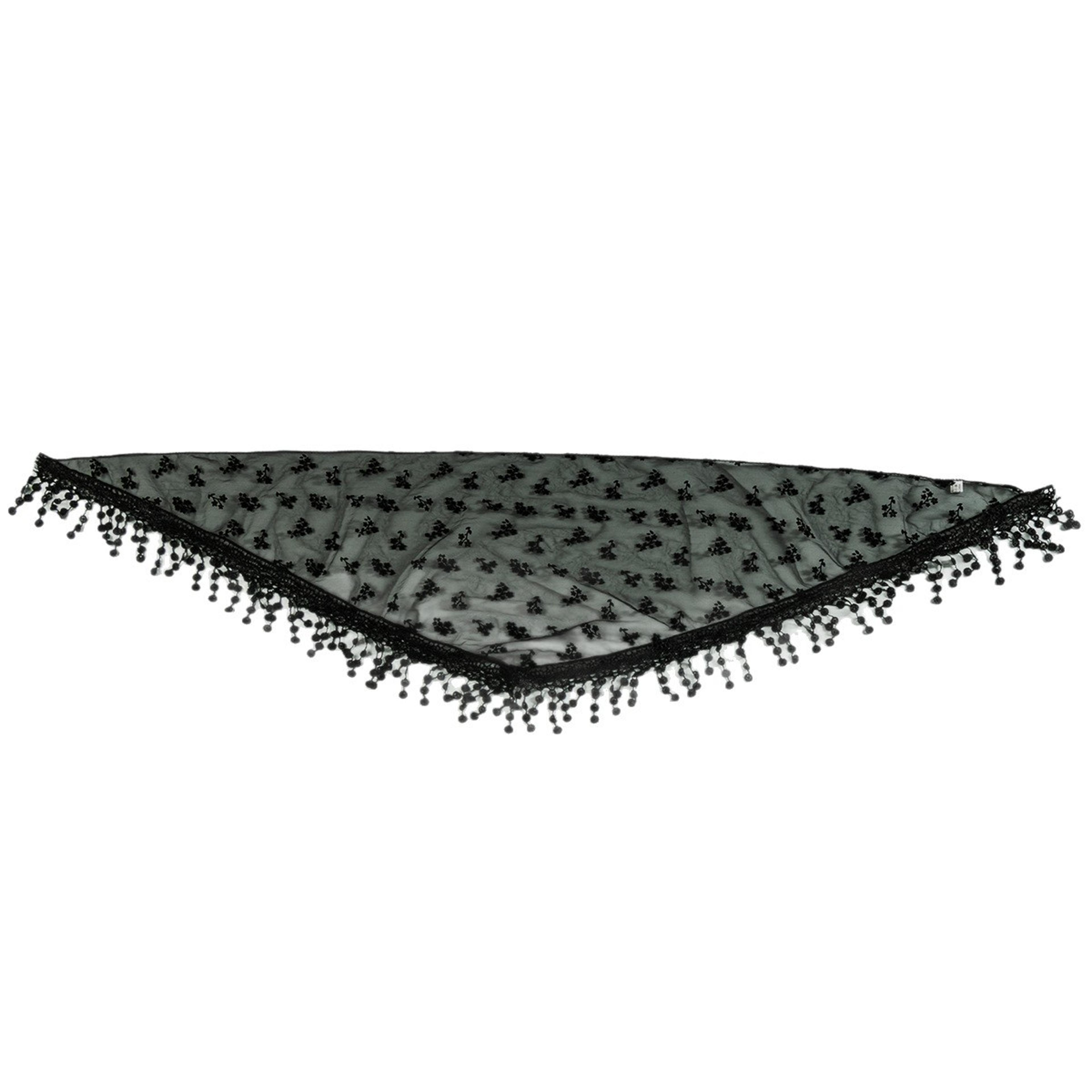 Bohemian Lace Triangle Headscarf Vintage French Mesh Hair Accessory 3