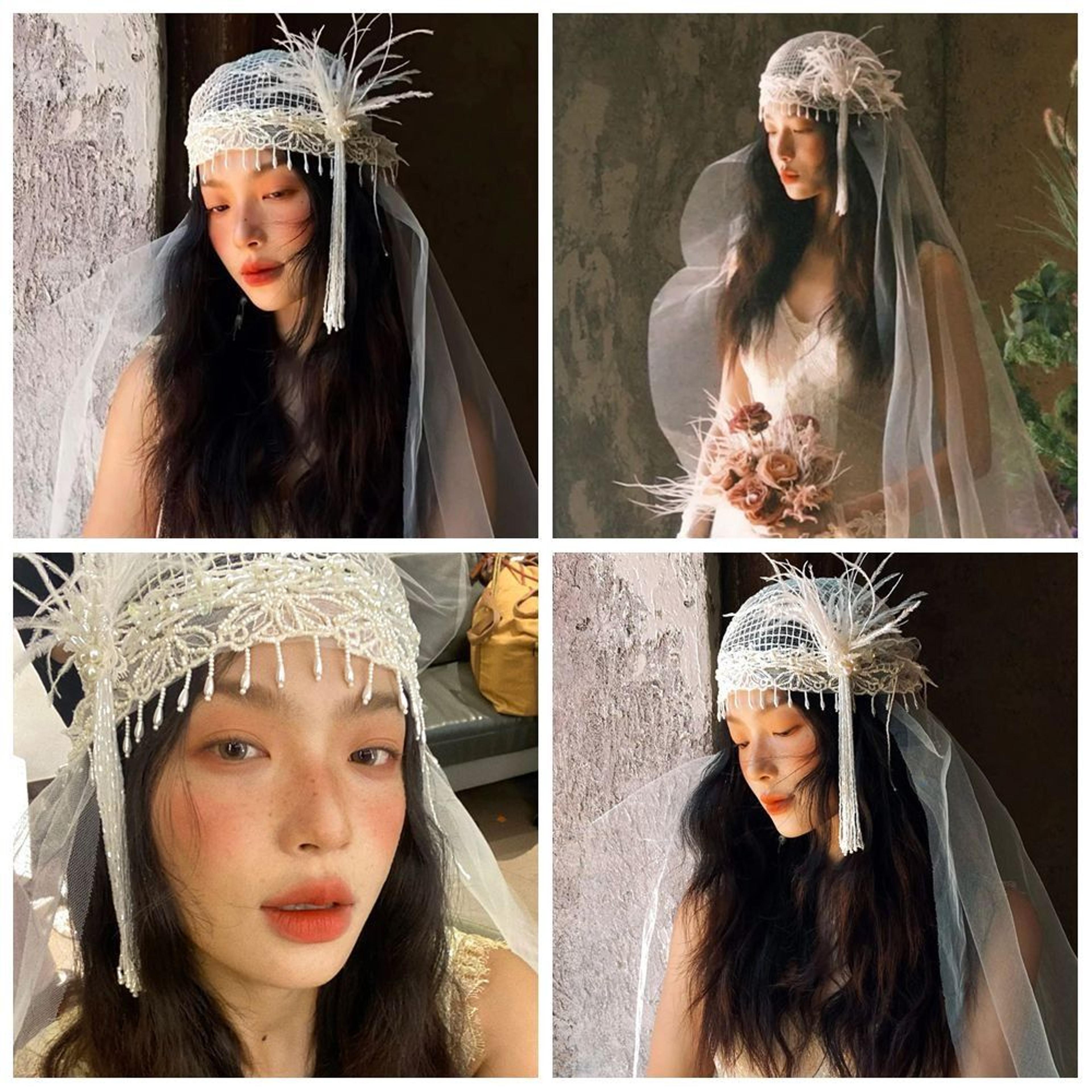 French Style Bridal Headband 3