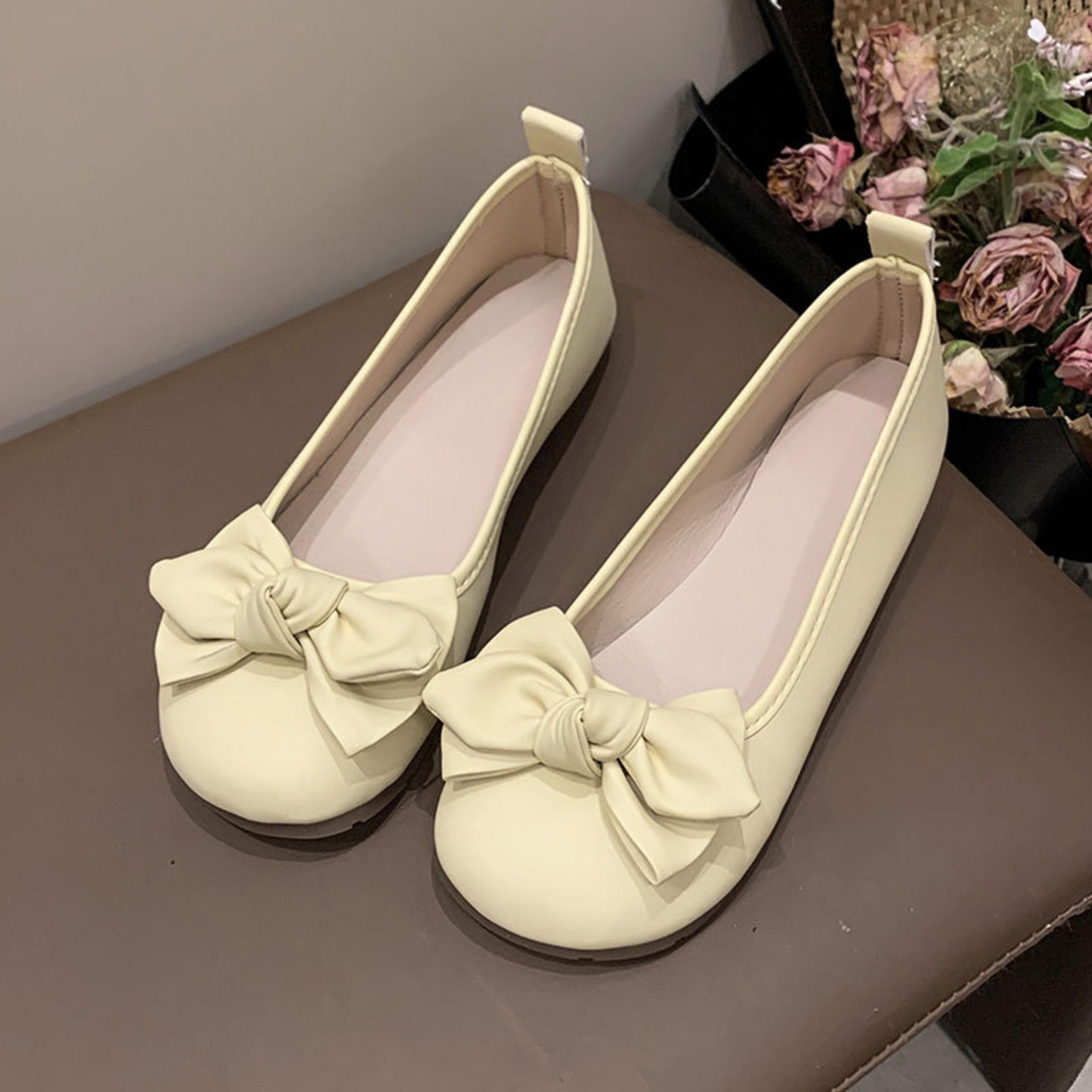 Chic Bowknot Fairy Style Womens Slip On Flats And Comfortable Soft Sole Loafers 4