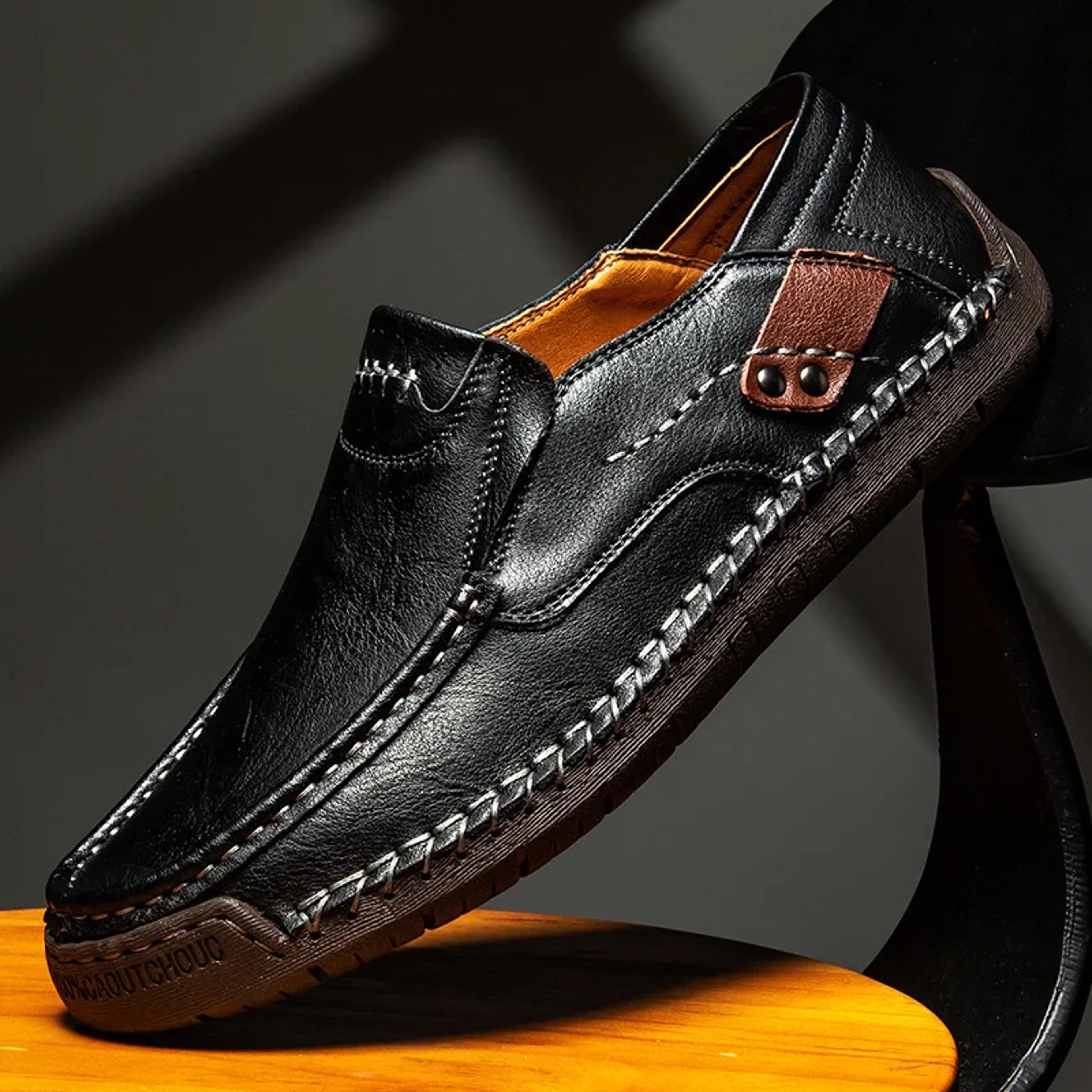 Handmade Genuine Leather Men Driving Shoes 4