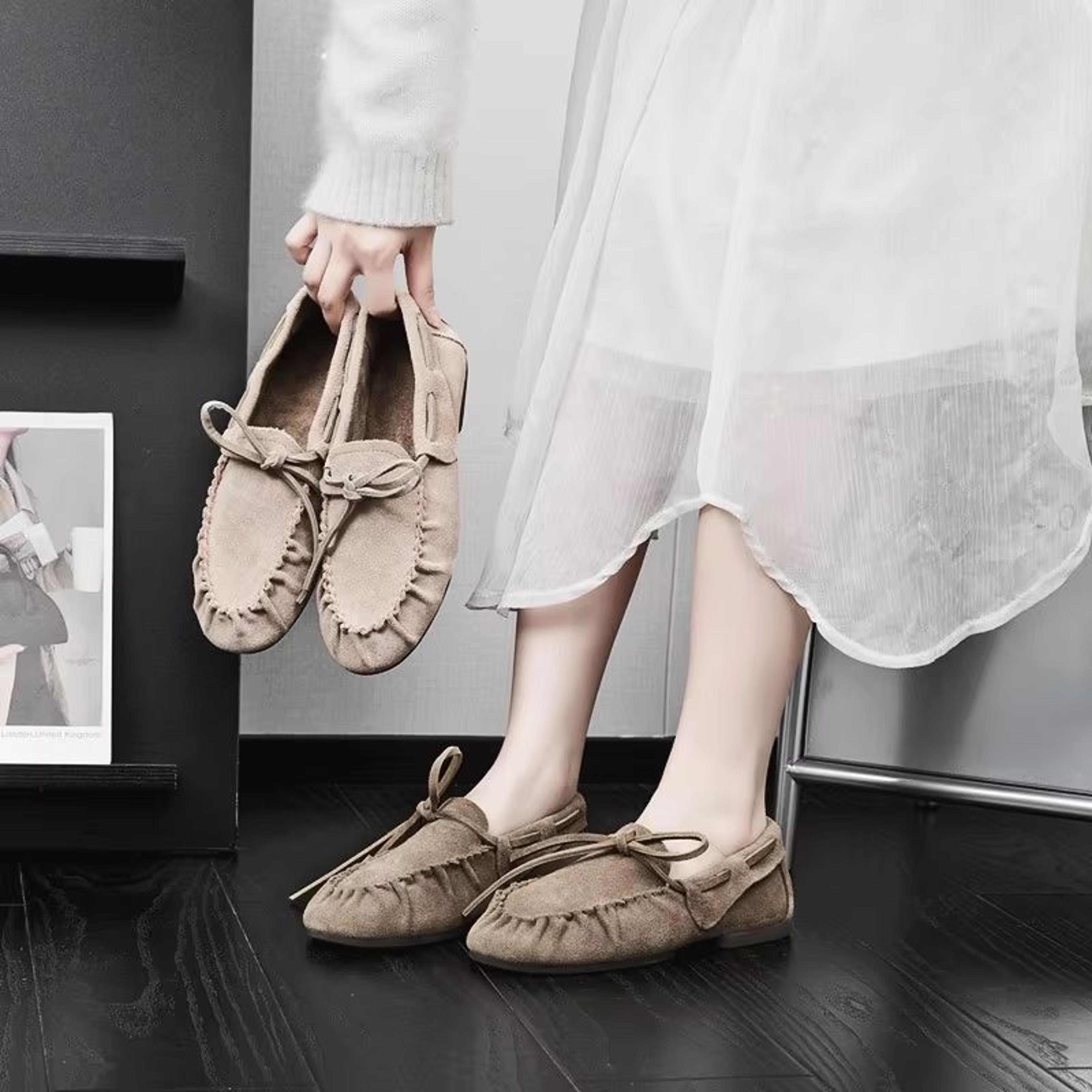 AIYUQI Genuine Leather British Style Women Loafers 4