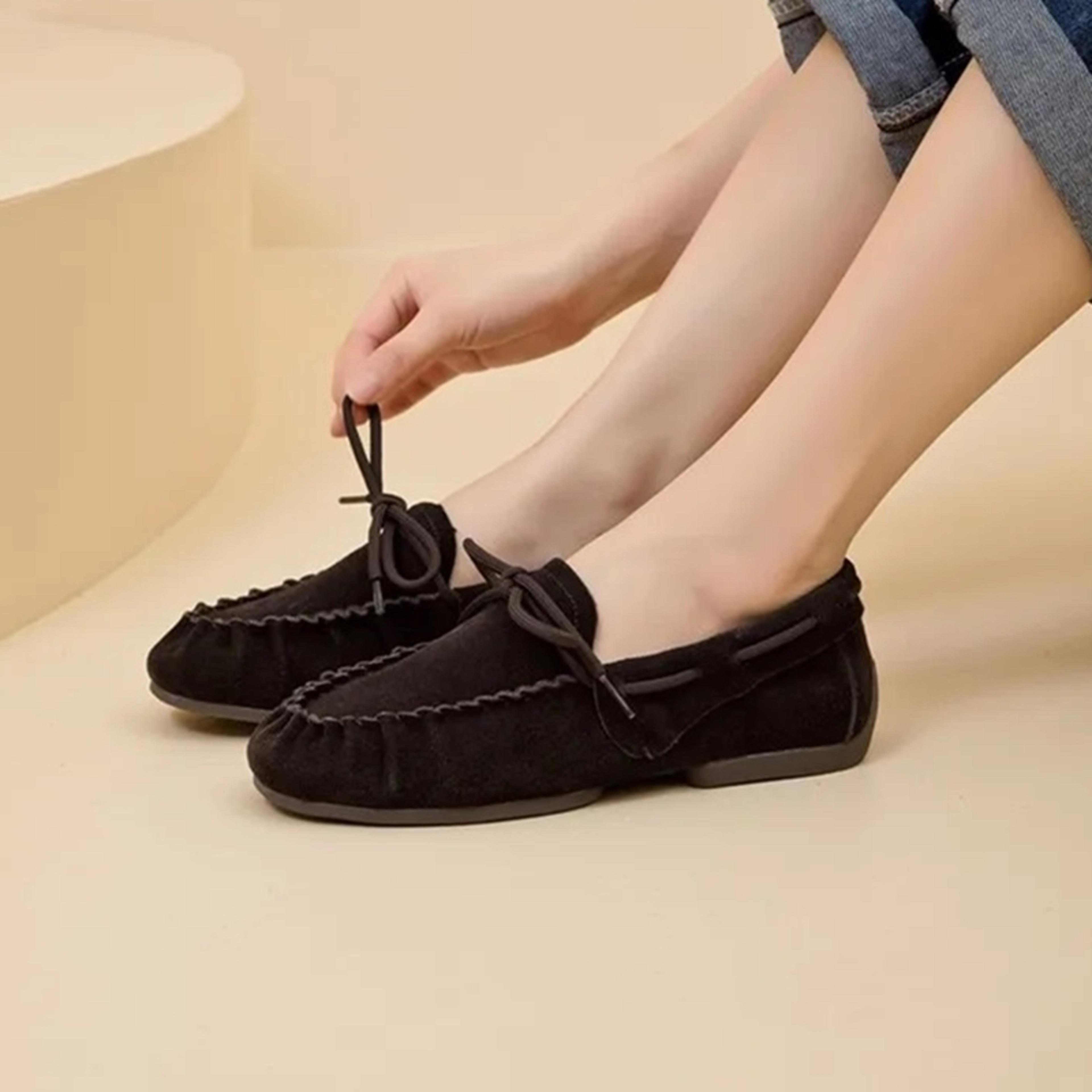 AIYUQI Genuine Leather British Style Women Loafers 6