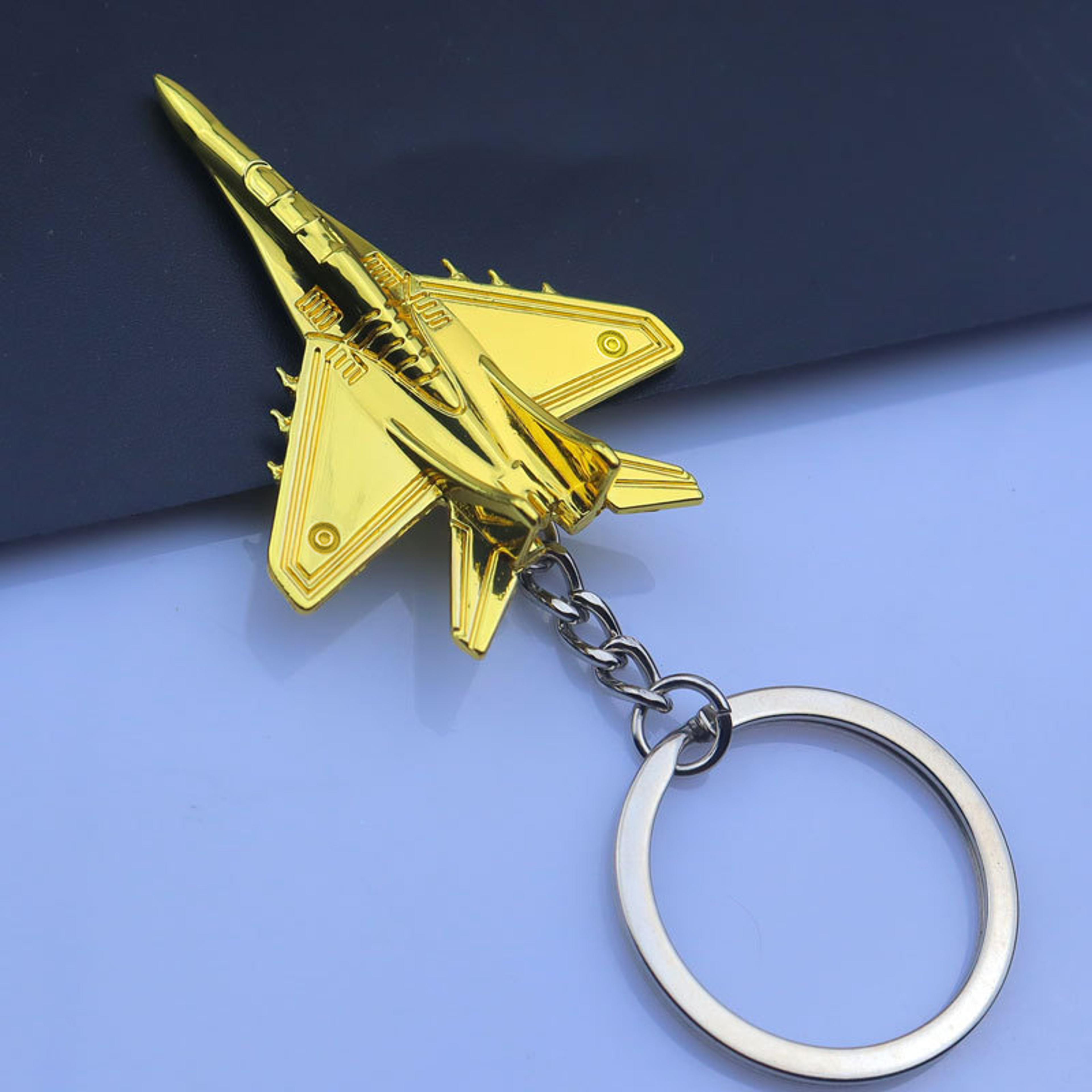 Metal Fighter Jet Keychain For Men Pilot Keyring And Aviation Souvenir Boyfriend Gift 3
