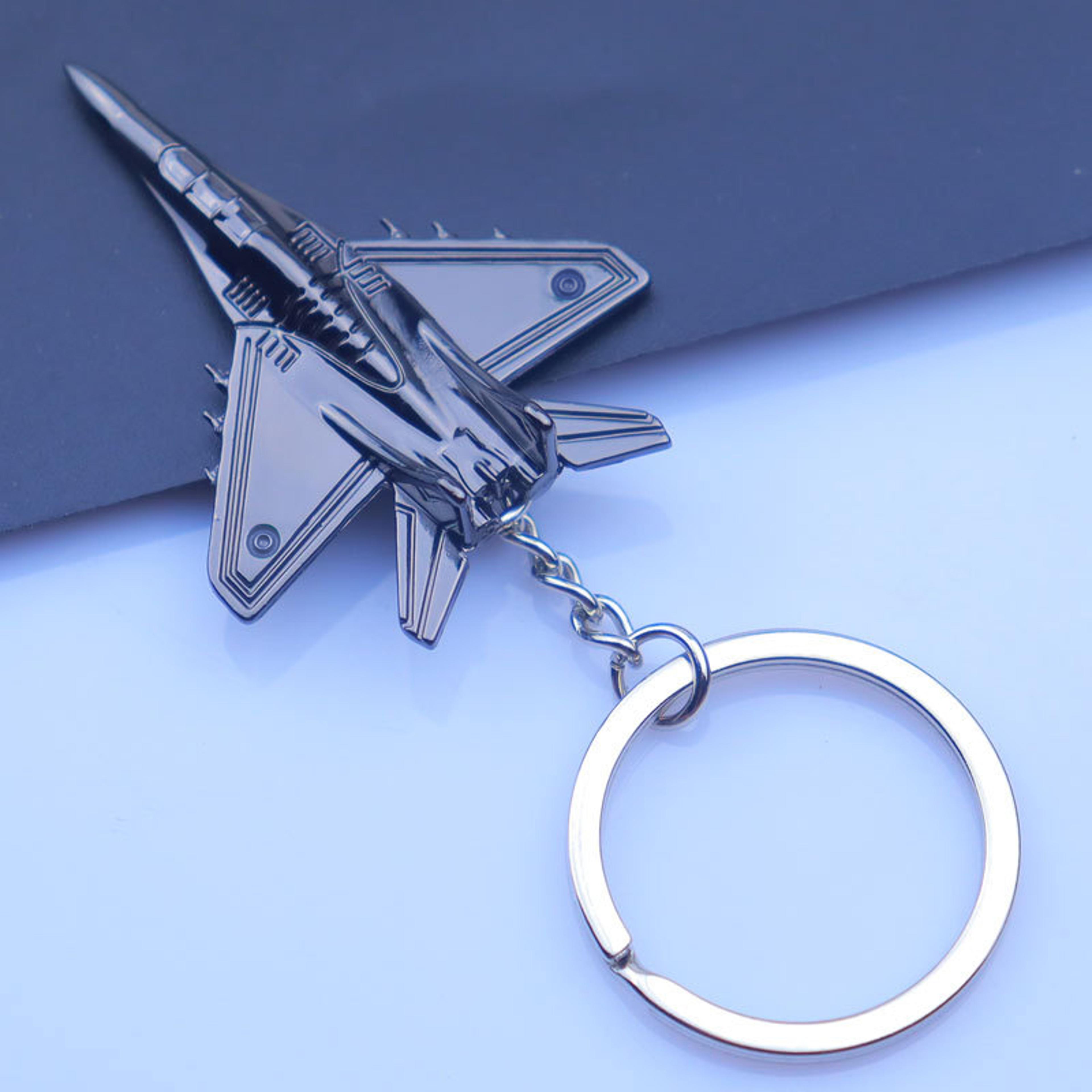 Metal Fighter Jet Keychain For Men Pilot Keyring And Aviation Souvenir Boyfriend Gift 5