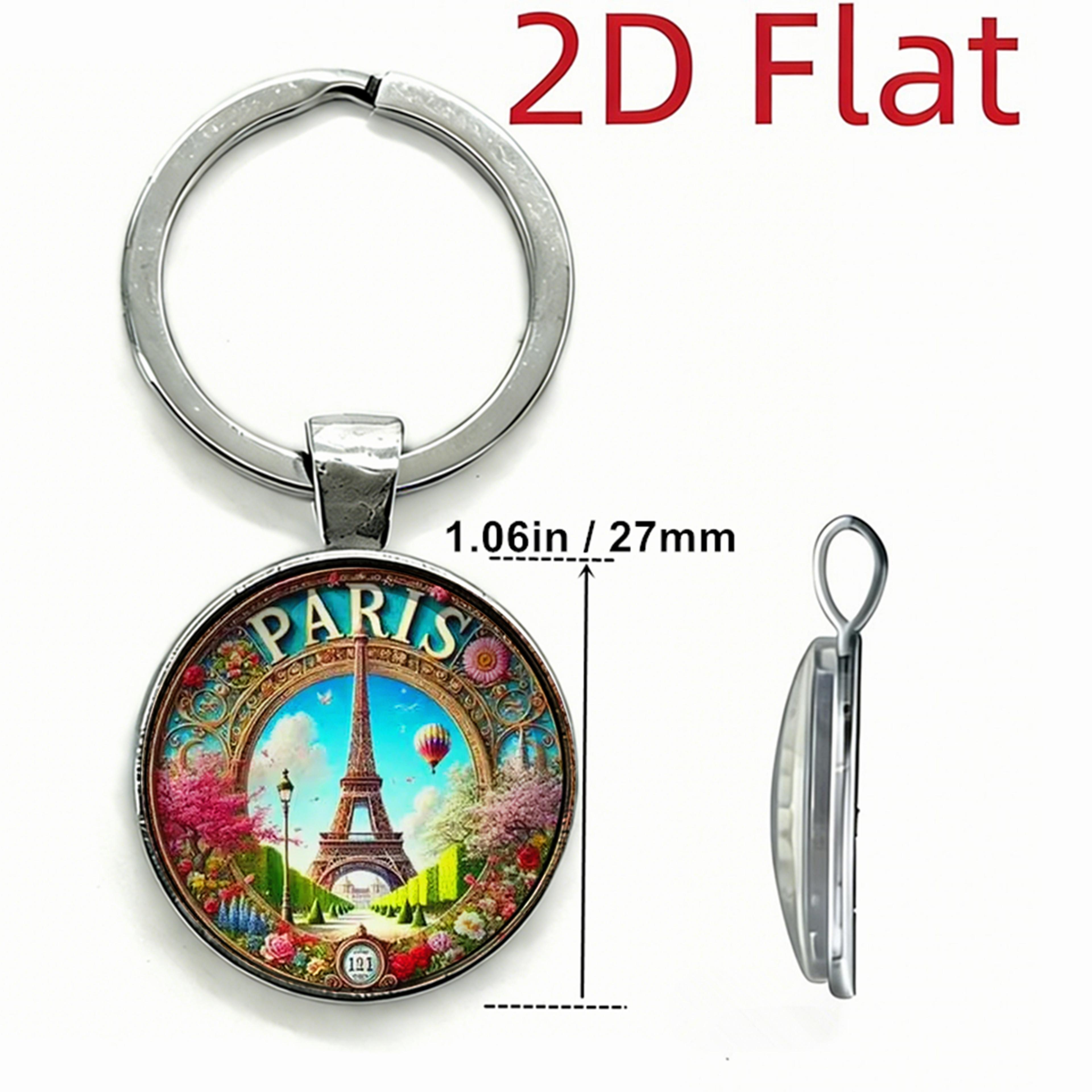 Vintage Eiffel Tower Keychain 1